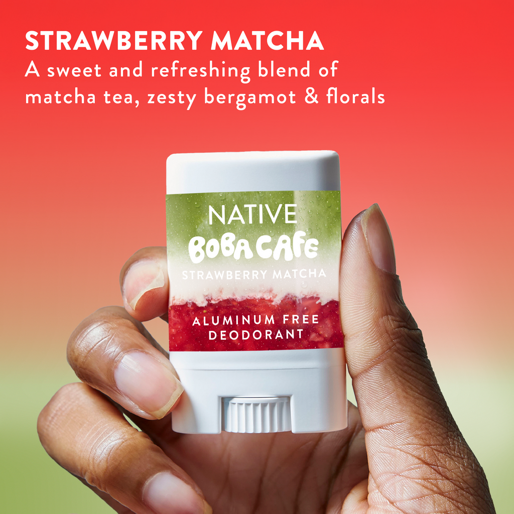 Mini Deodorant Stick Limited Edition Strawberry Matcha 0.35oz Daily Routine