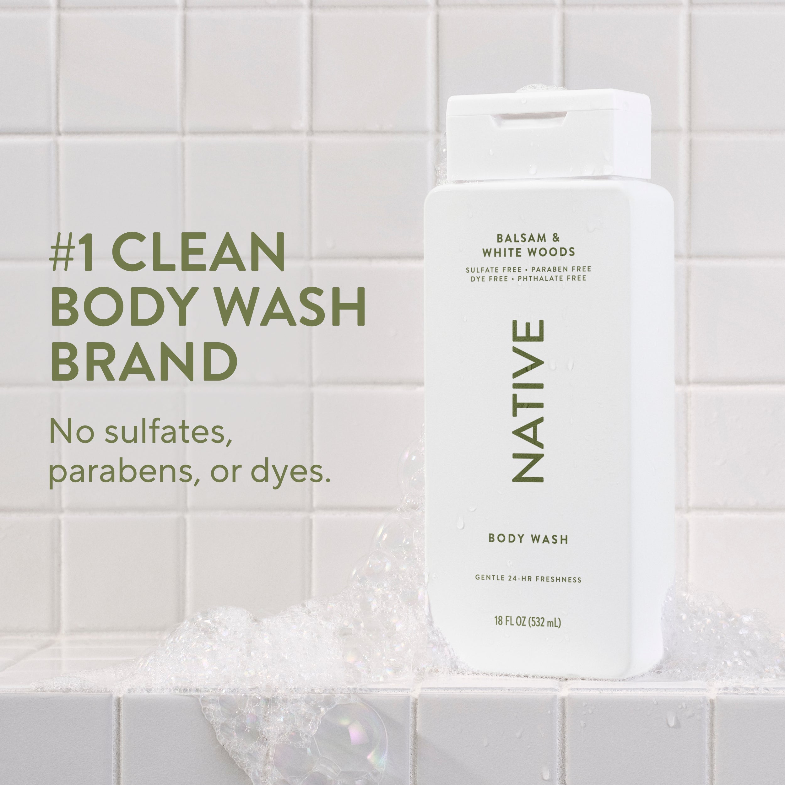 Body Wash Classic Balsam and White Woods 18oz Daily Routine