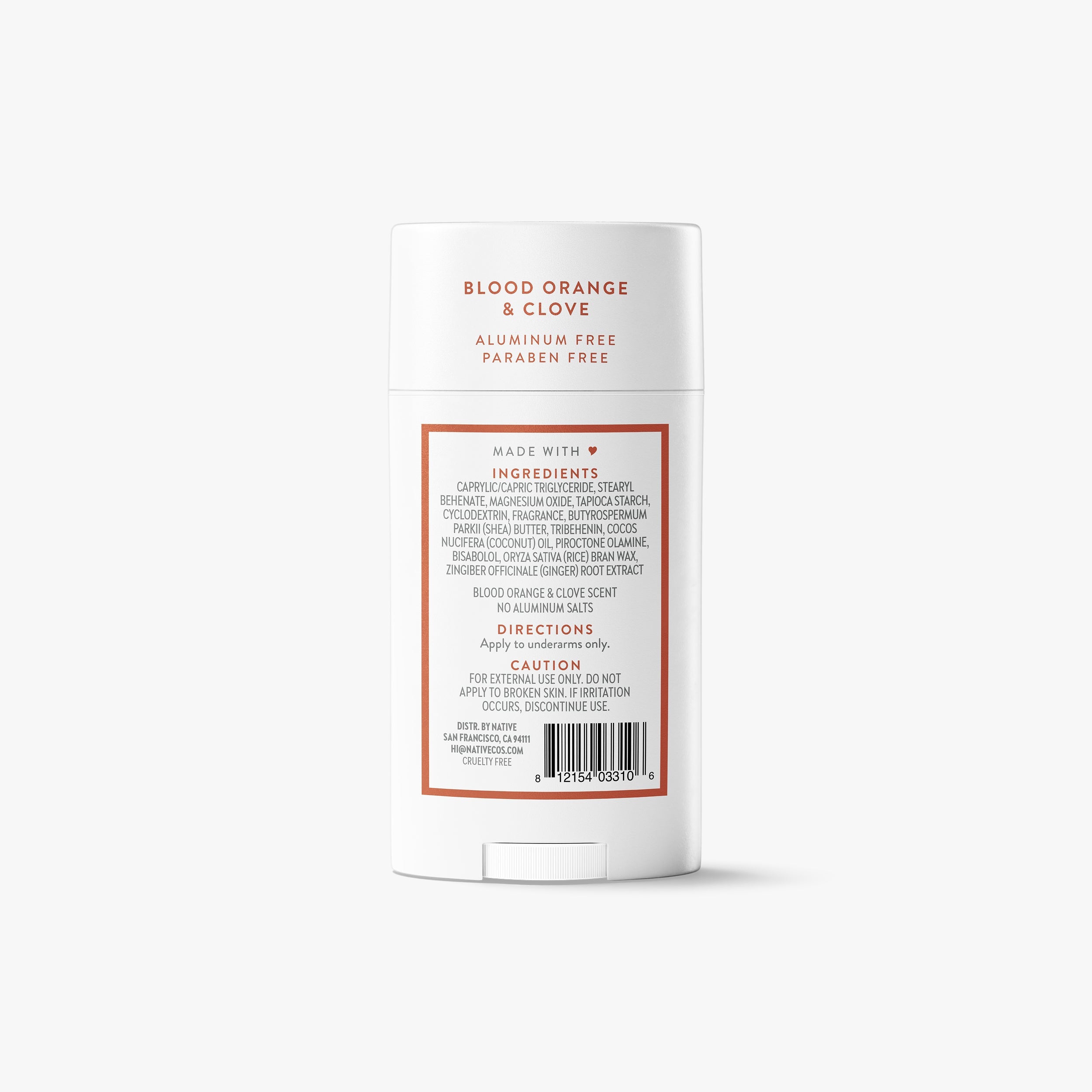 Deodorant Stick Classic Blood Orange and Clove 2.65oz Daily Routine
