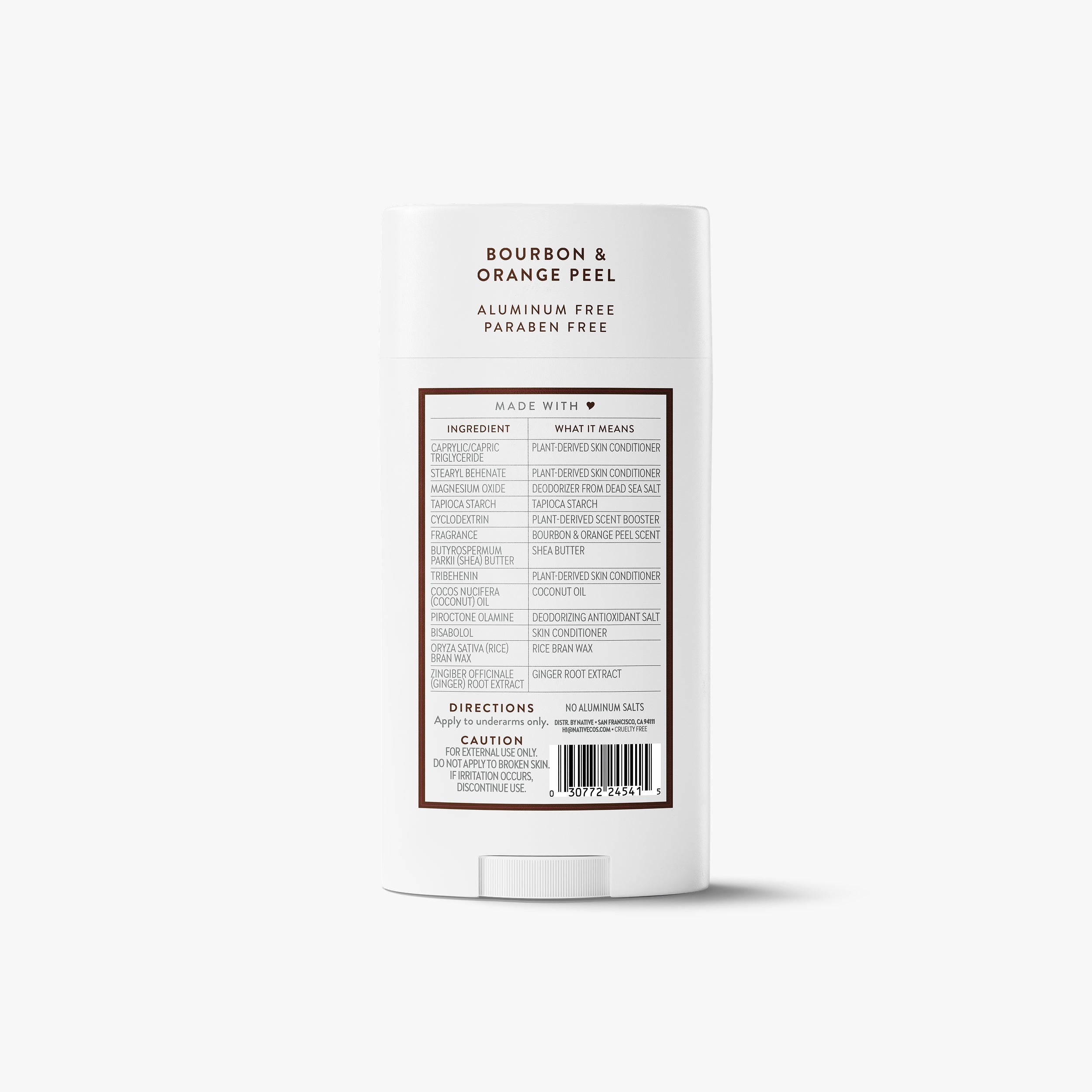 Deodorant Stick Classic Bourbon and Orange Peel 3.1oz Daily Routine