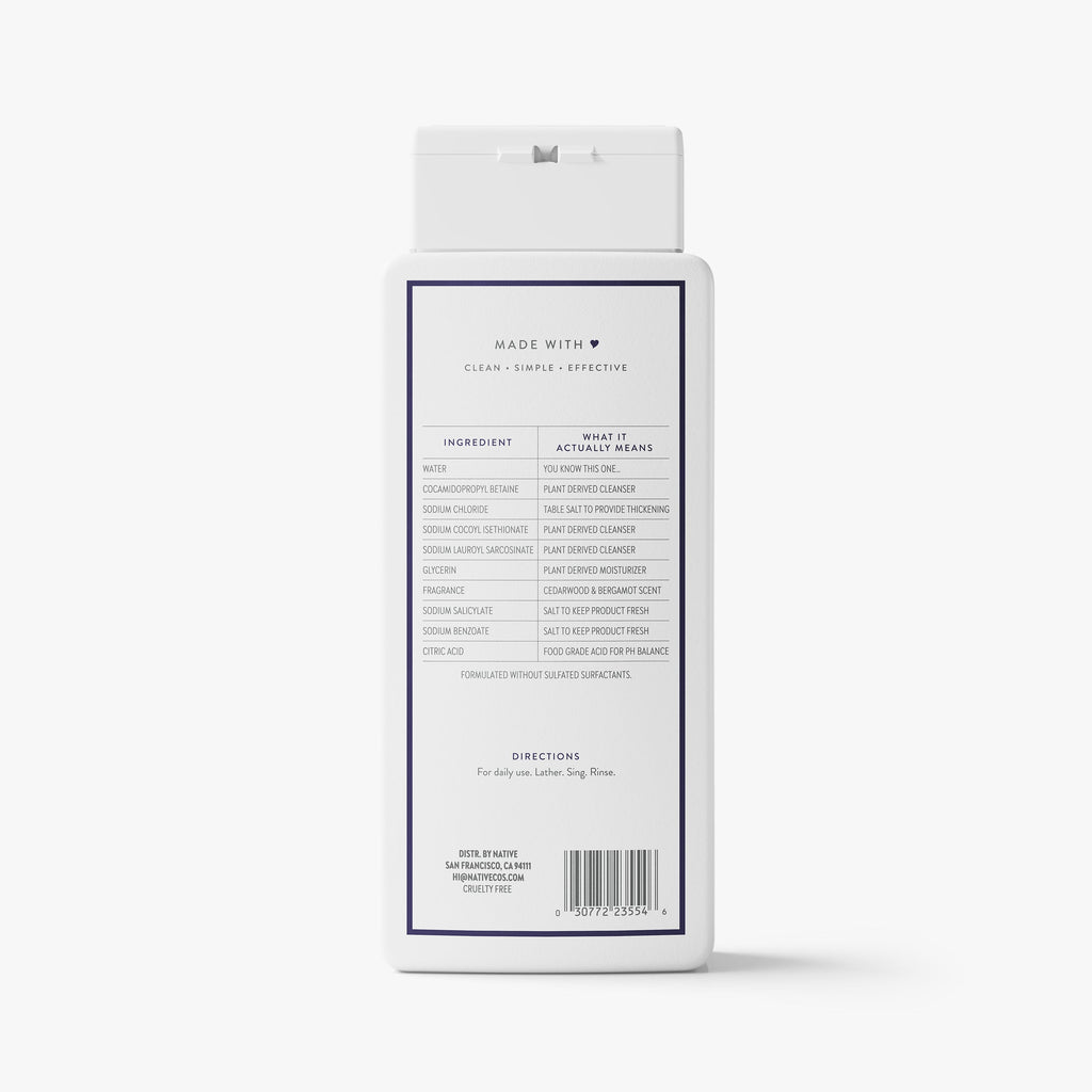 Body Wash Classic Cedarwood and Bergamot 18oz Daily Routine
