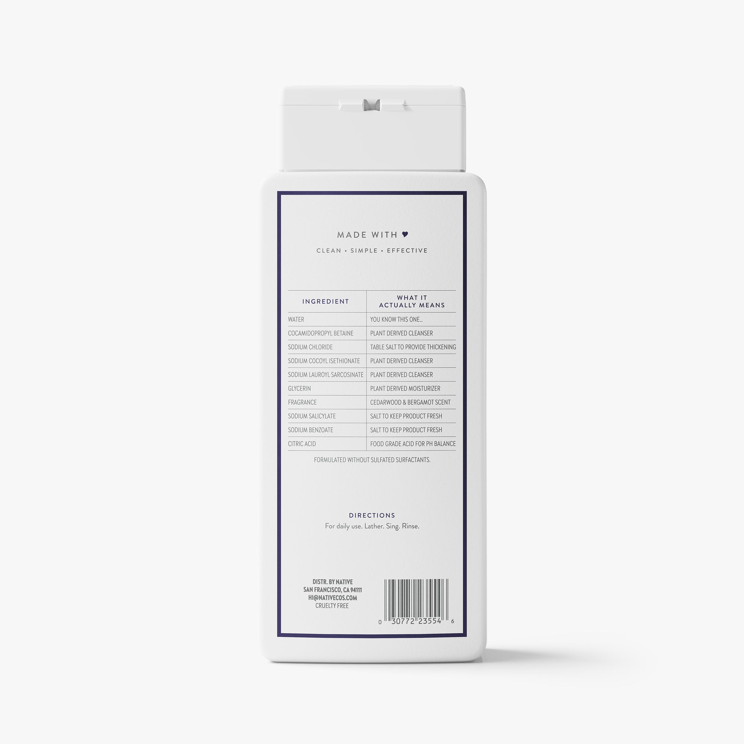 Body Wash Classic Cedarwood and Bergamot 18oz Daily Routine