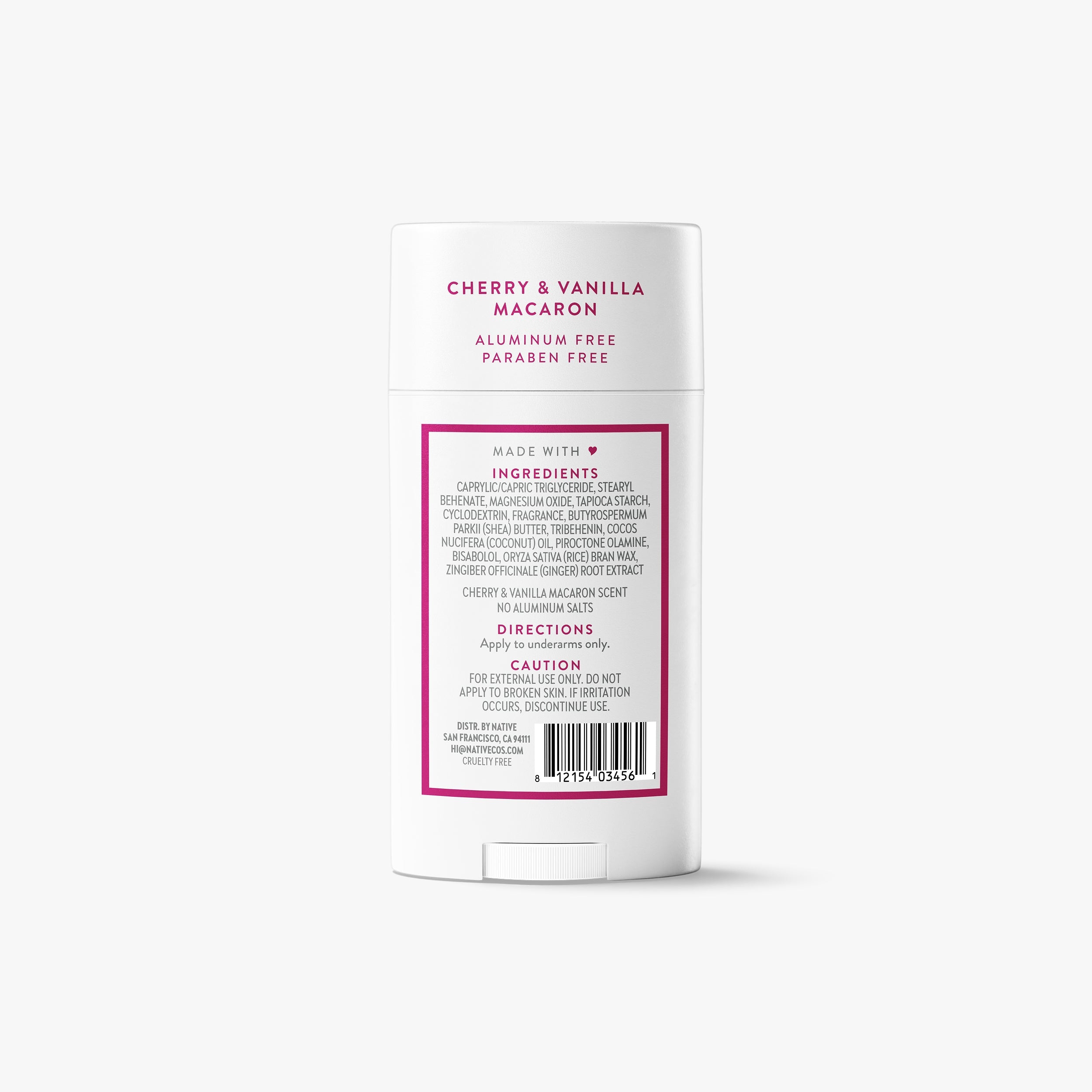 Deodorant Stick Classic Cherry and Vanilla Macaron 2.65oz Daily Routine