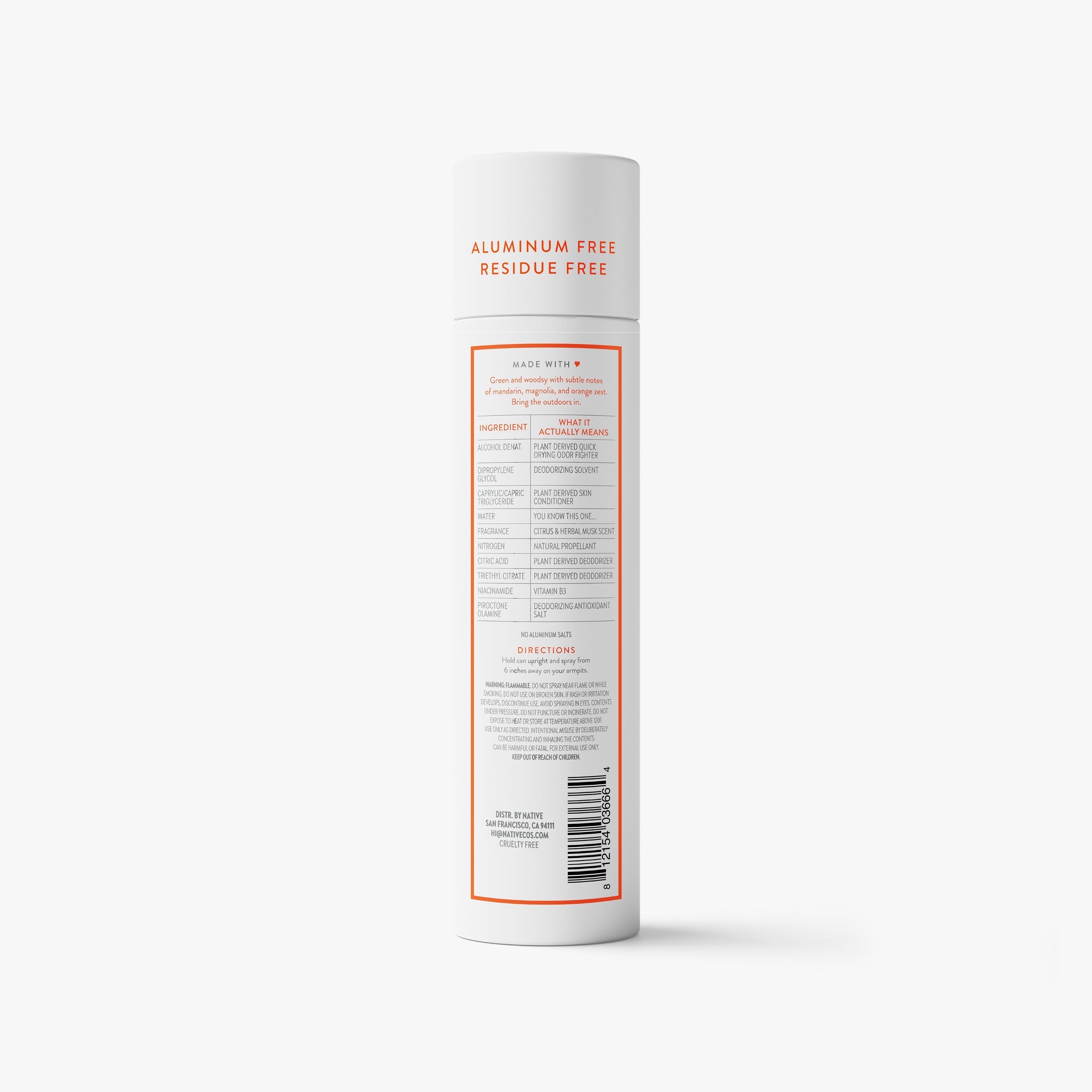 Deodorant Spray Classic Citrus and Herbal Musk 3.5oz Daily Routine