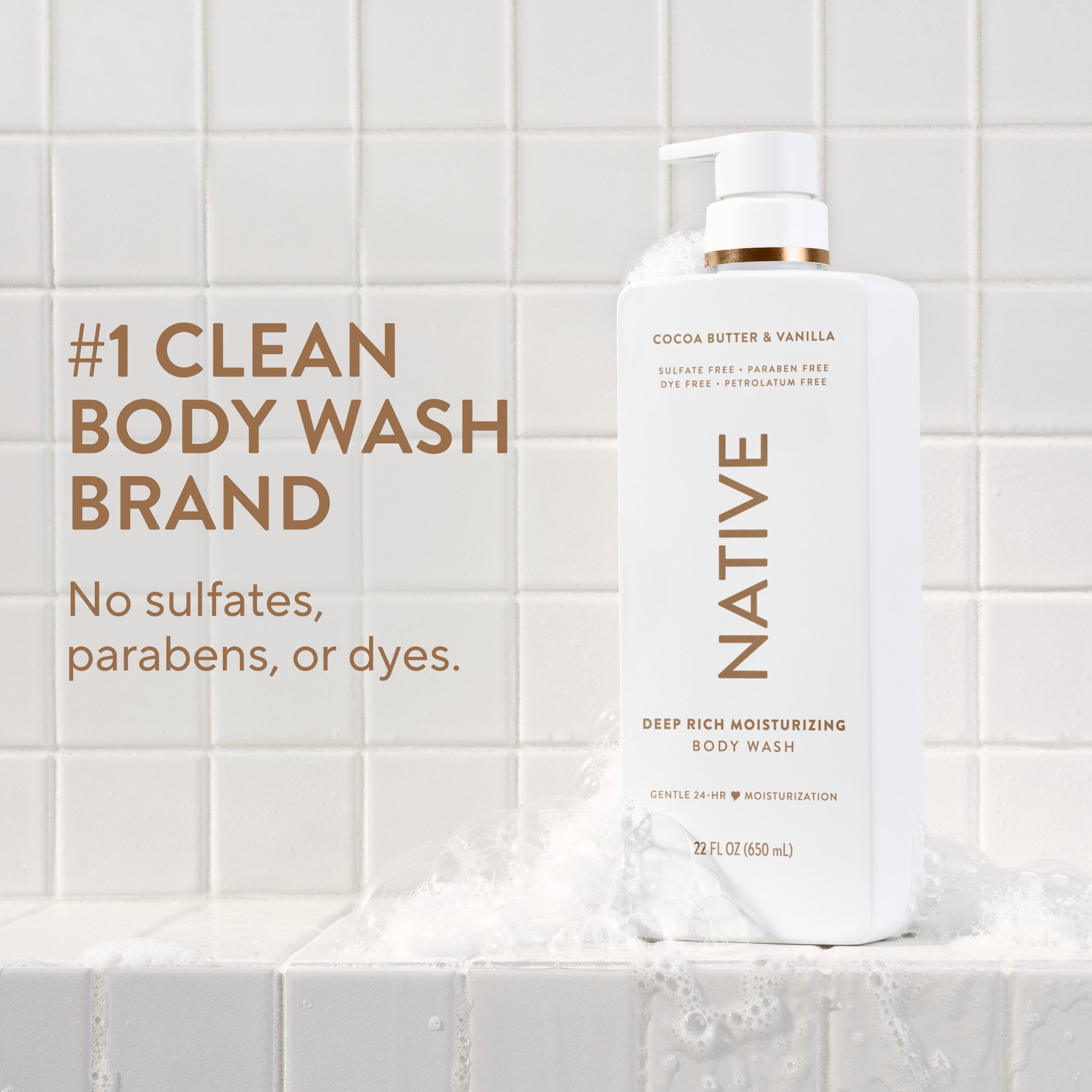 Moisturizing Body Wash Classic Cocoa Butter and Vanilla 22oz Daily Routine