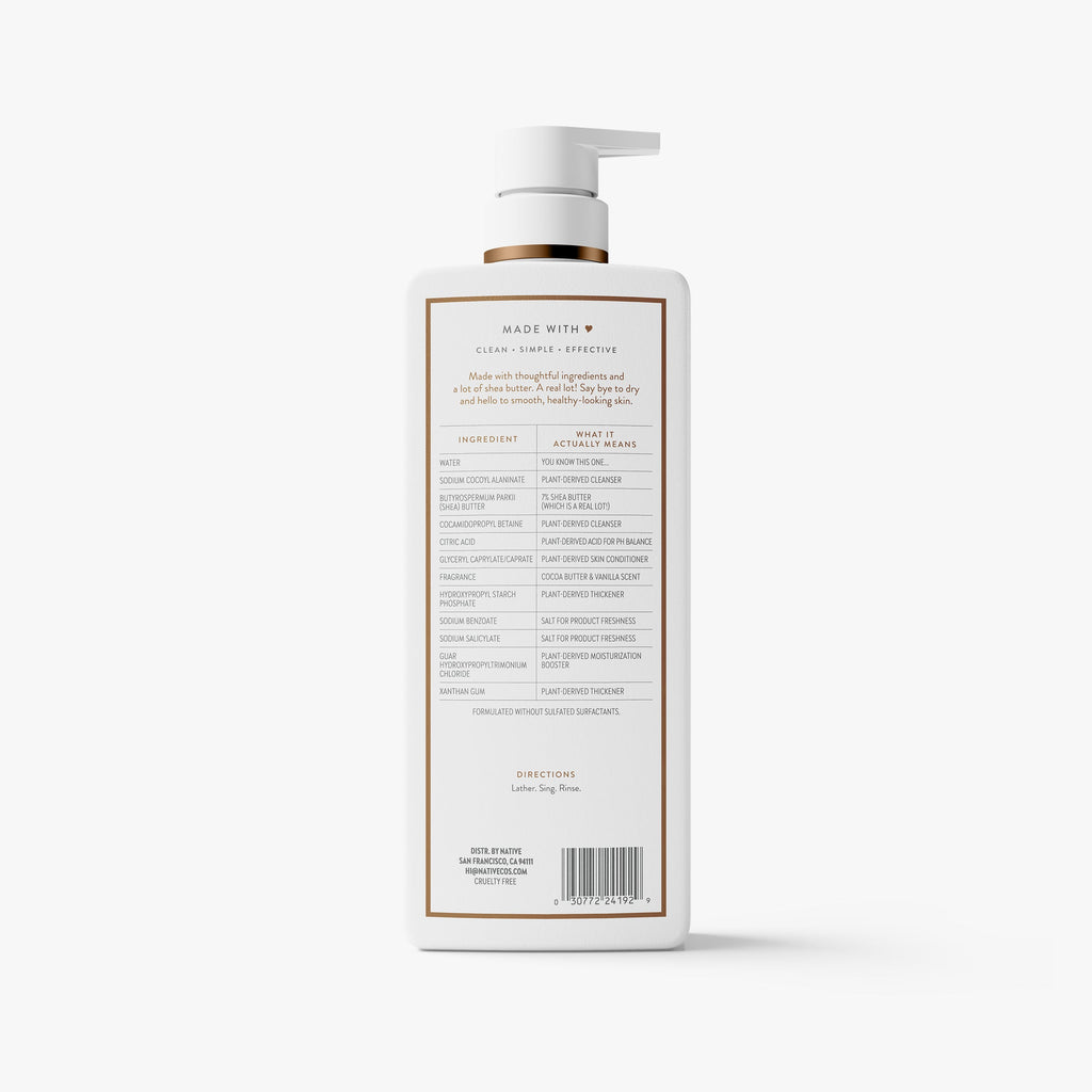 Moisturizing Body Wash Classic Cocoa Butter and Vanilla 22oz Daily Routine