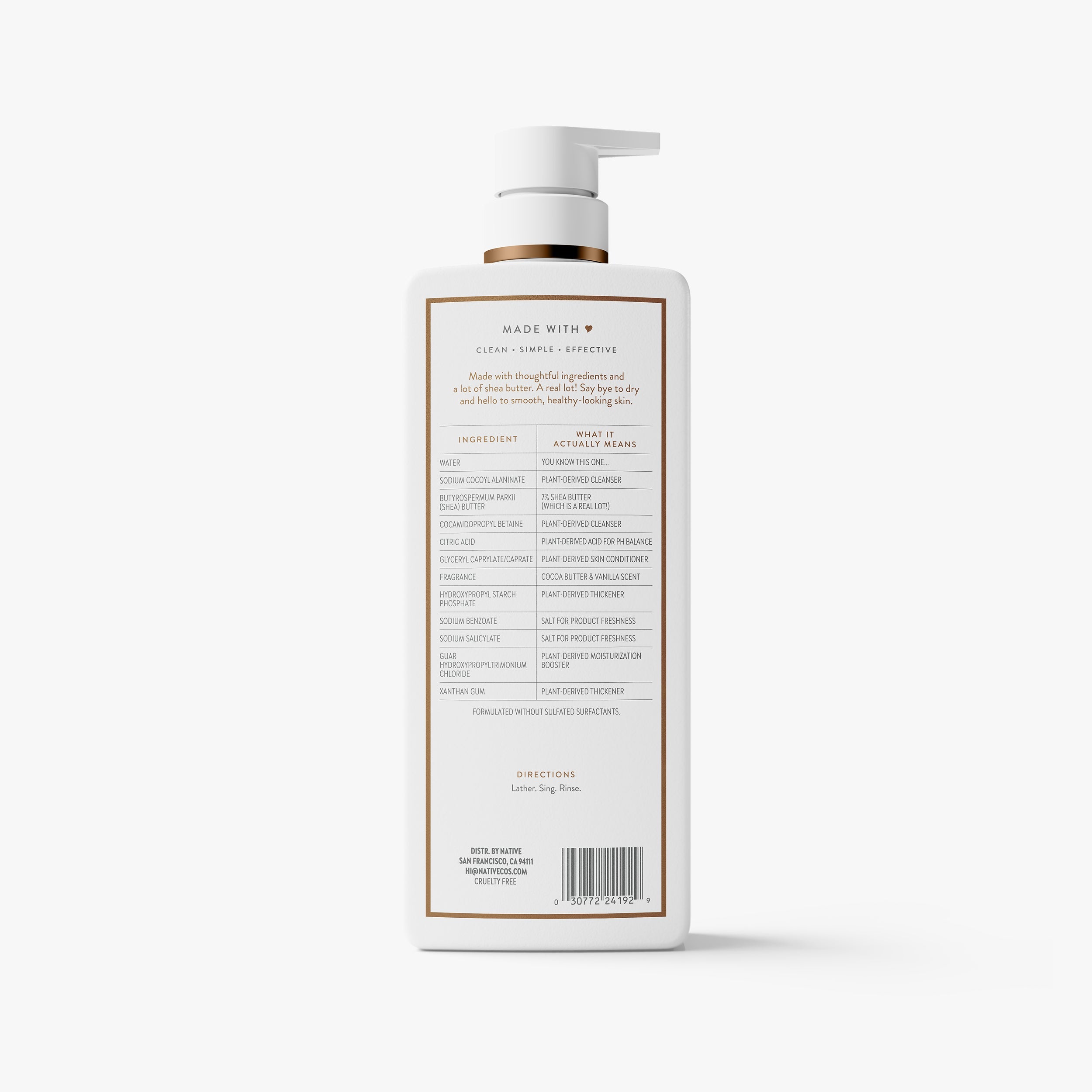 Moisturizing Body Wash Classic Cocoa Butter and Vanilla 22oz Daily Routine