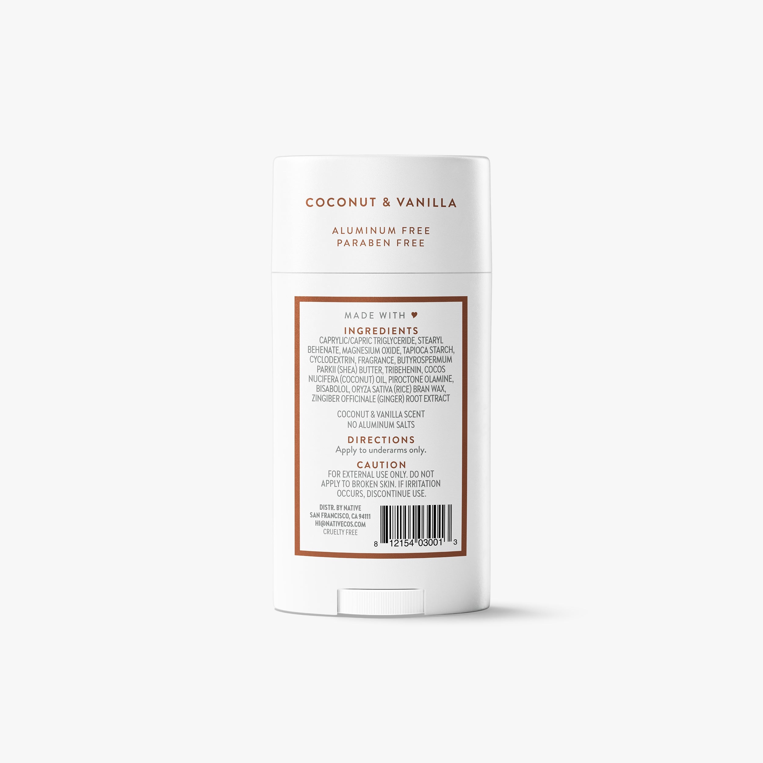 Deodorant Stick Classic Coconut and Vanilla 2.65oz Daily Routine