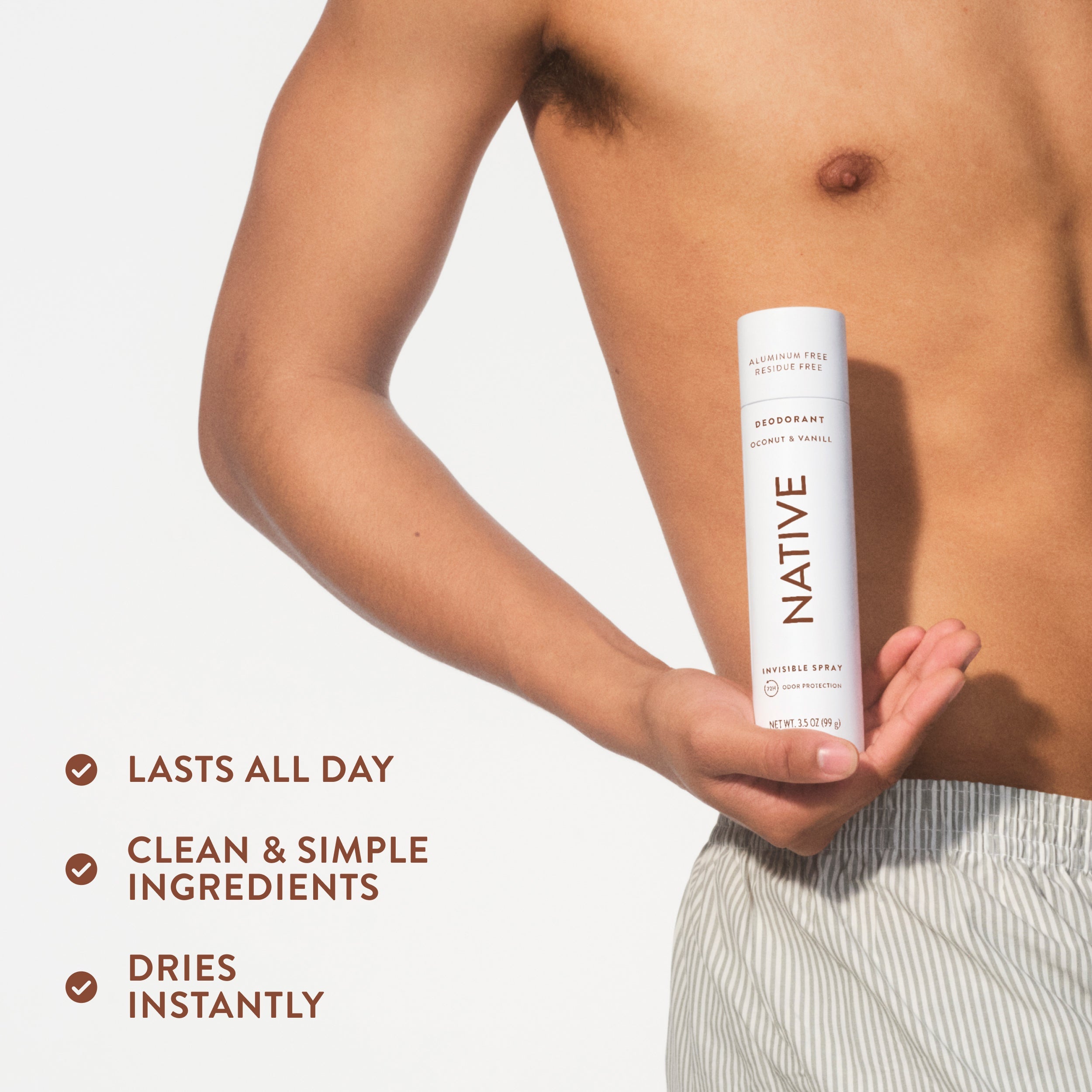 Deodorant Spray Classic Coconut and Vanilla 3.5oz Daily Routine