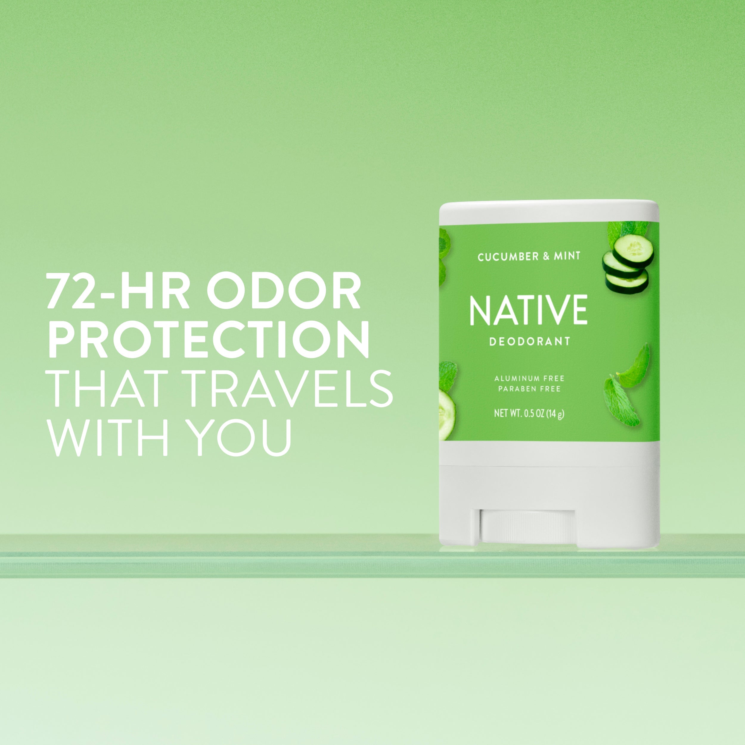 Mini Deodorant Stick Classic Cucumber and Mint 0.5oz Daily Routine