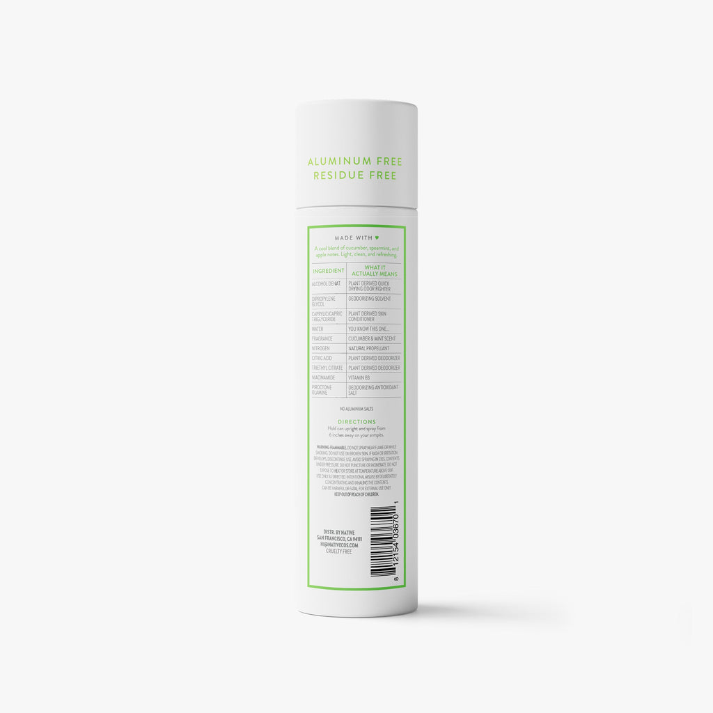 Deodorant Spray Classic Cucumber and Mint 3.5oz Daily Routine