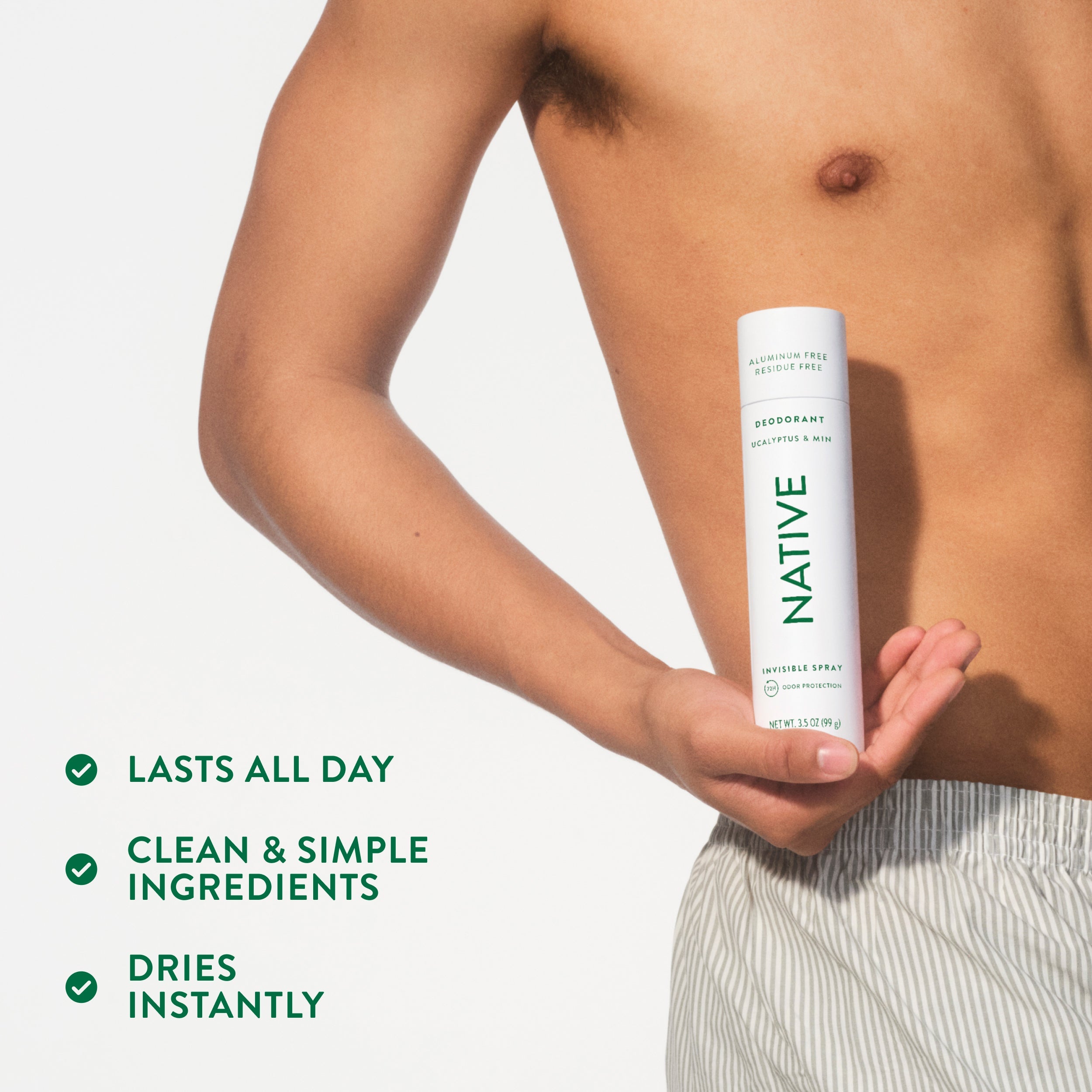 Deodorant Spray Classic Eucalyptus and Mint 3.5oz Daily Routine