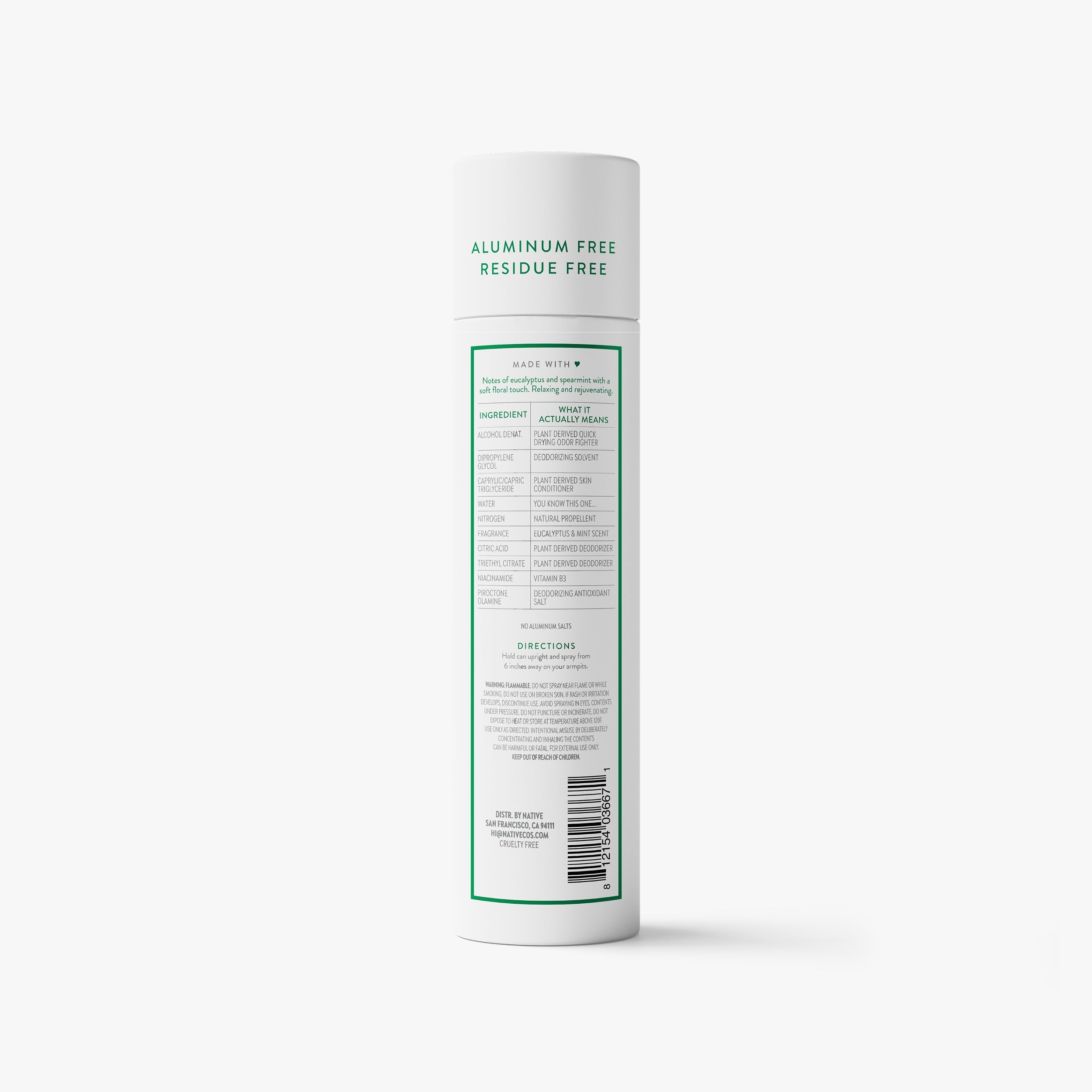 Deodorant Spray Classic Eucalyptus and Mint 3.5oz Daily Routine