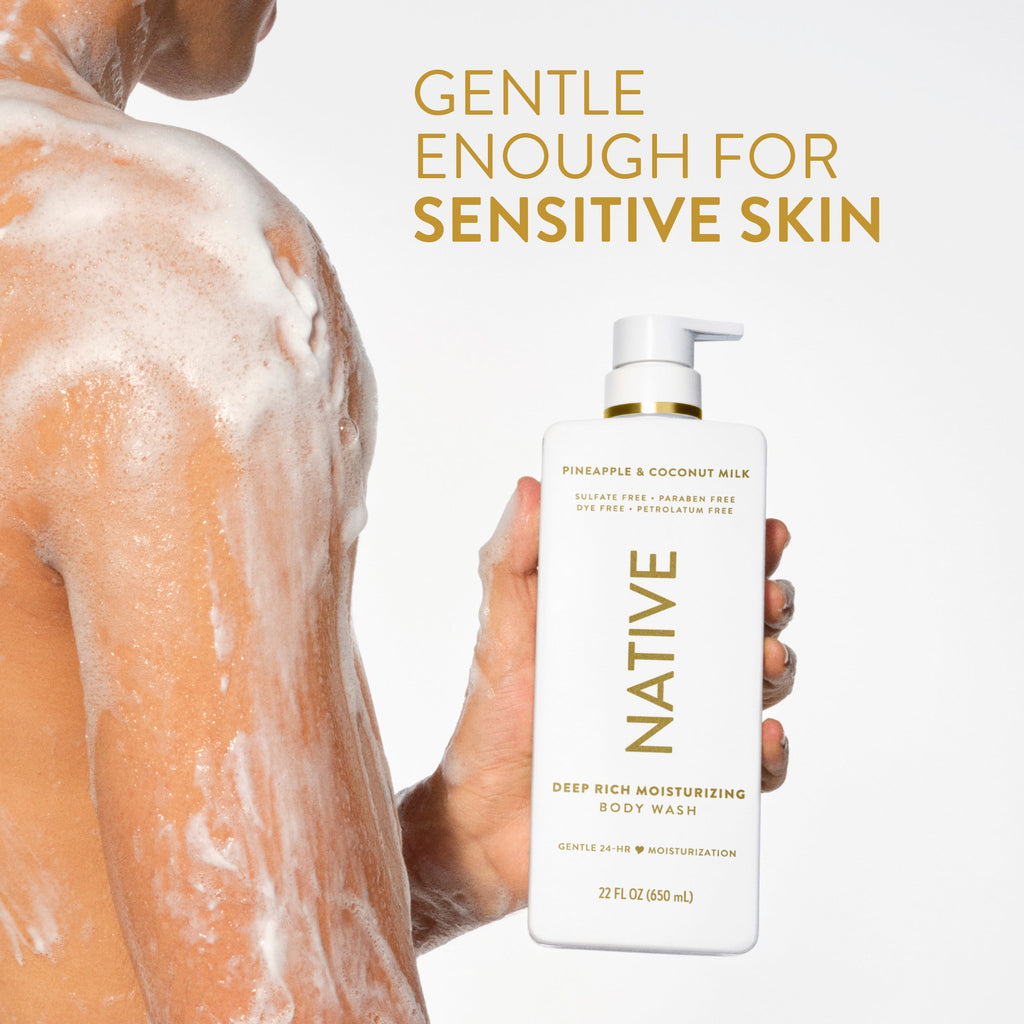 Moisturizing Body Wash Classic Pineapple and Coconut Milk 22oz Daily Routine