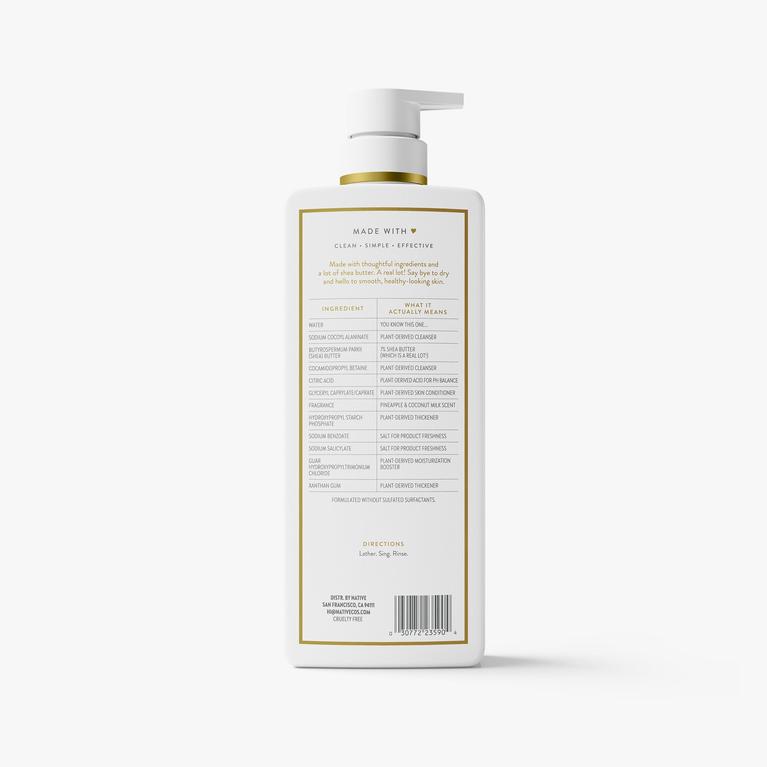 Moisturizing Body Wash Classic Pineapple and Coconut Milk 22oz Daily Routine