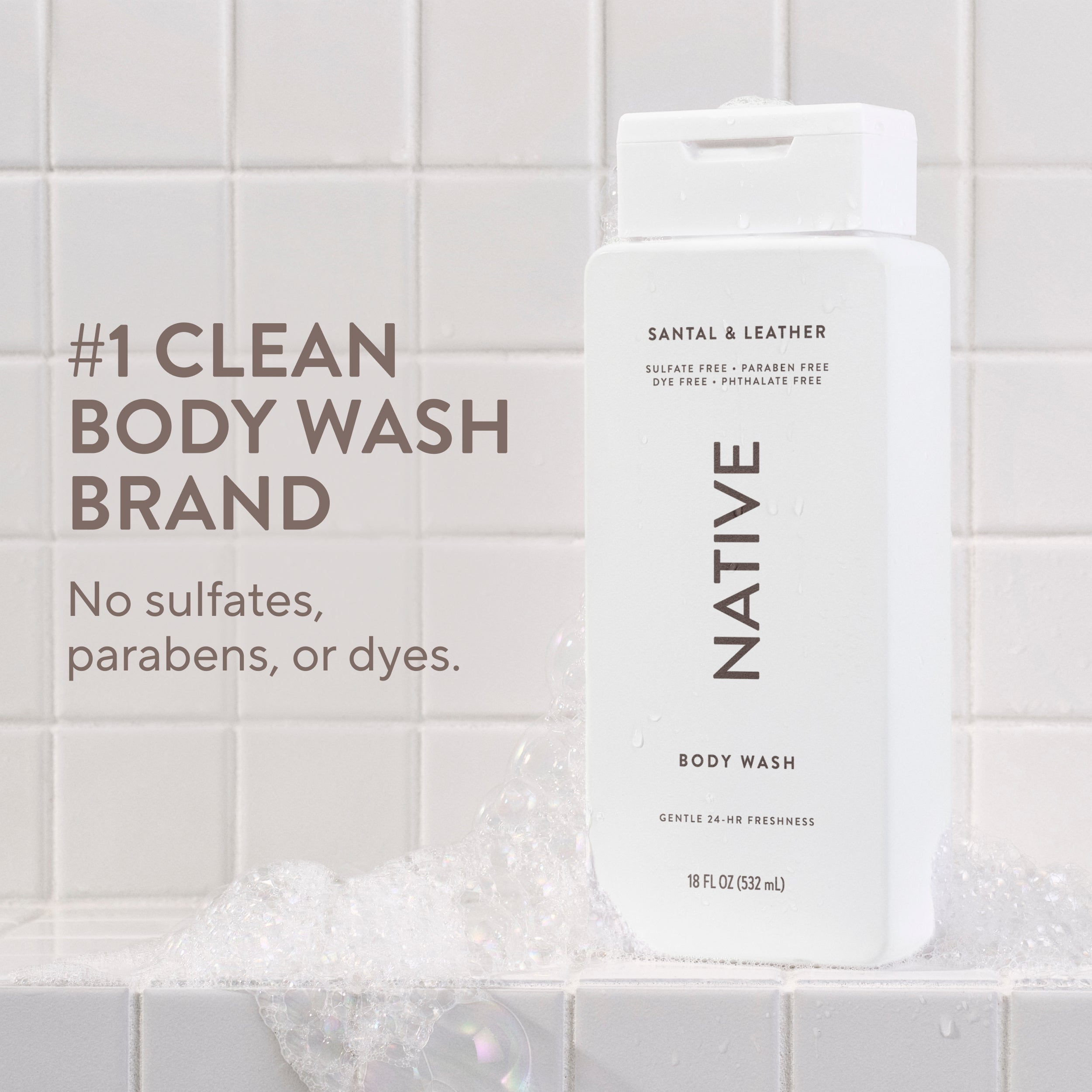 Body Wash Classic Santal and Leather 18oz Daily Routine