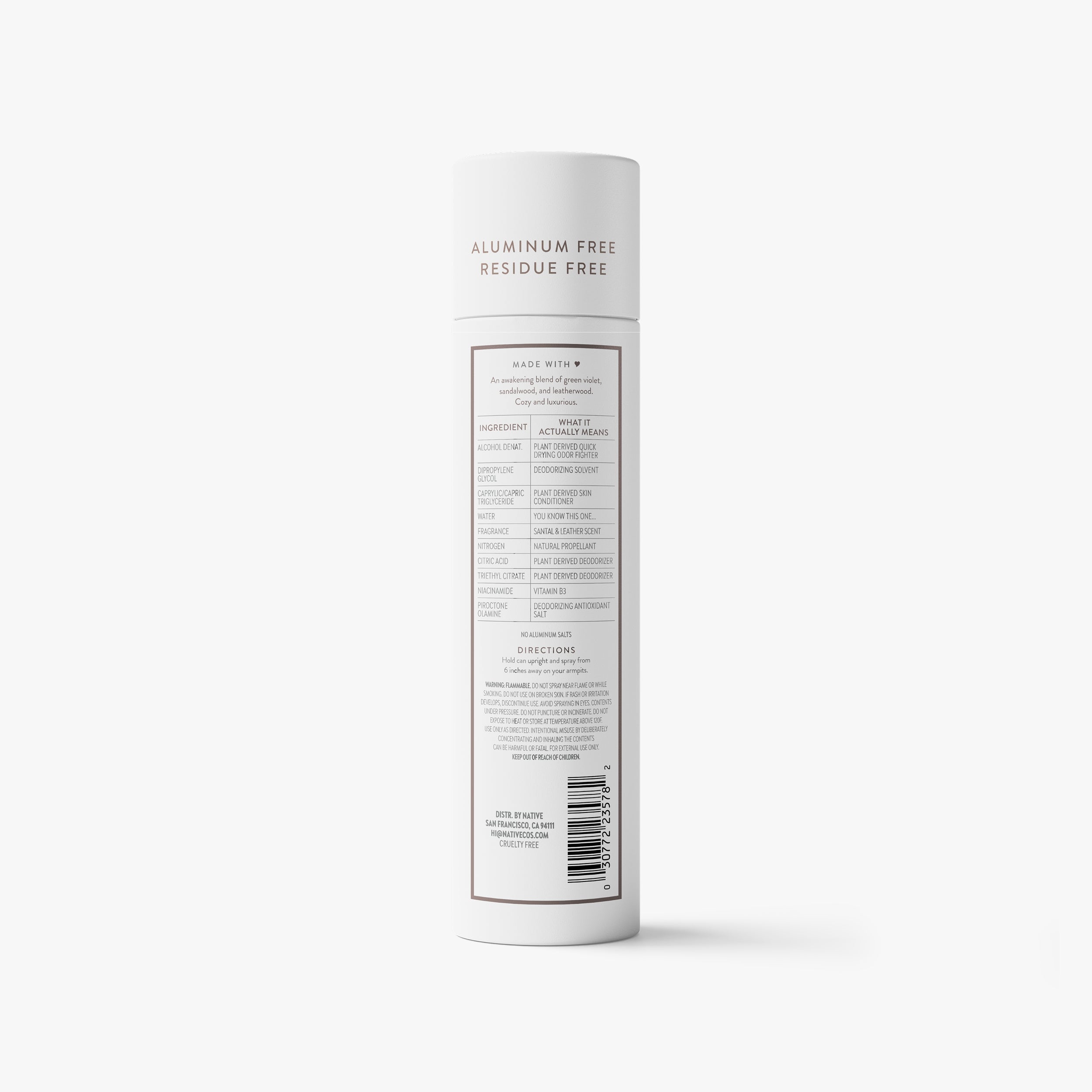 Deodorant Spray Classic Santal and Leather 3.5oz Daily Routine