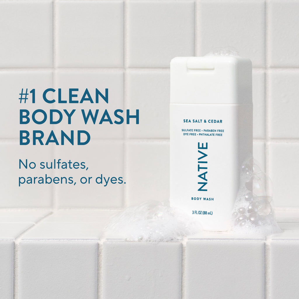 Mini Body Wash Classic Sea Salt and Cedar 3oz Daily Routine