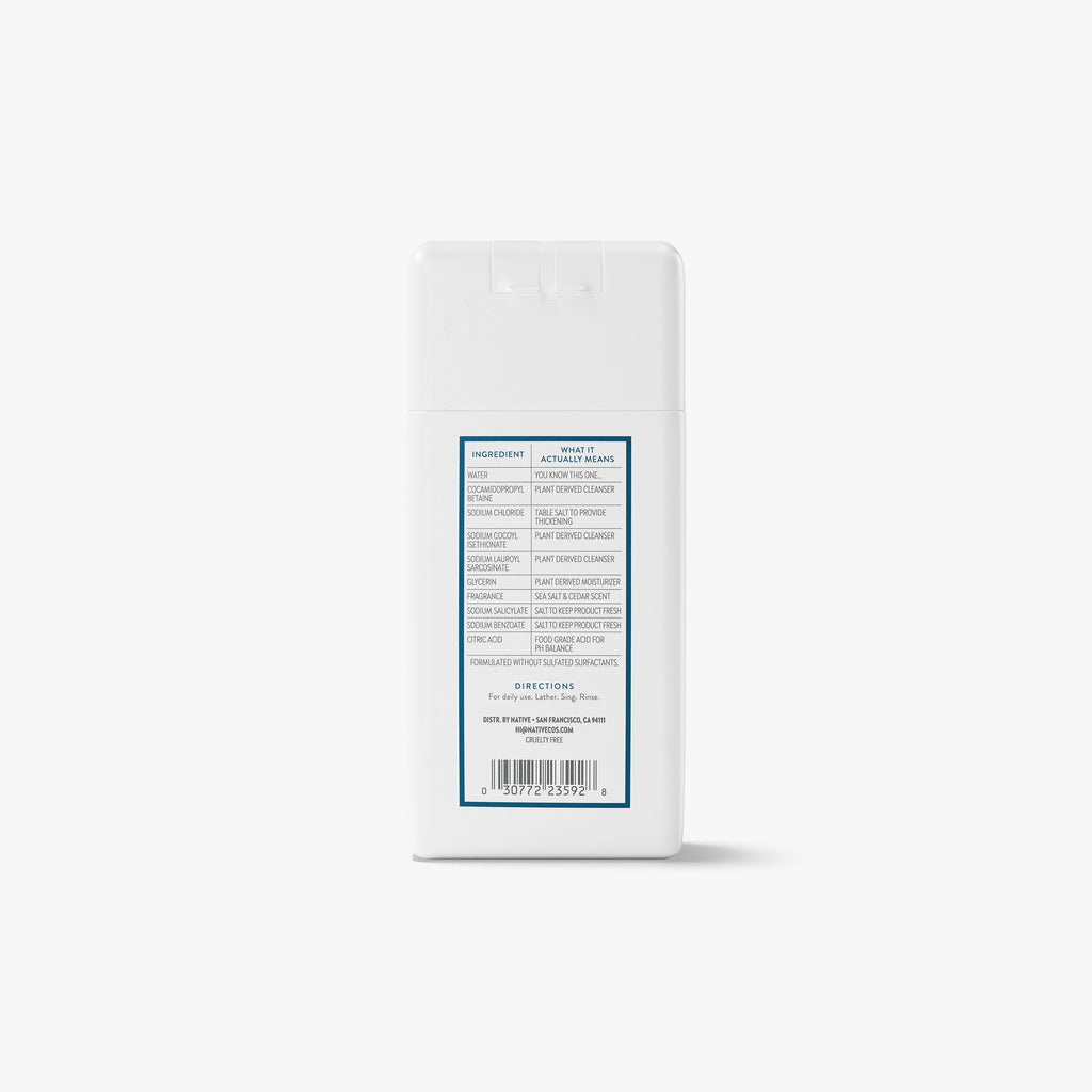 Mini Body Wash Classic Sea Salt and Cedar 3oz Daily Routine