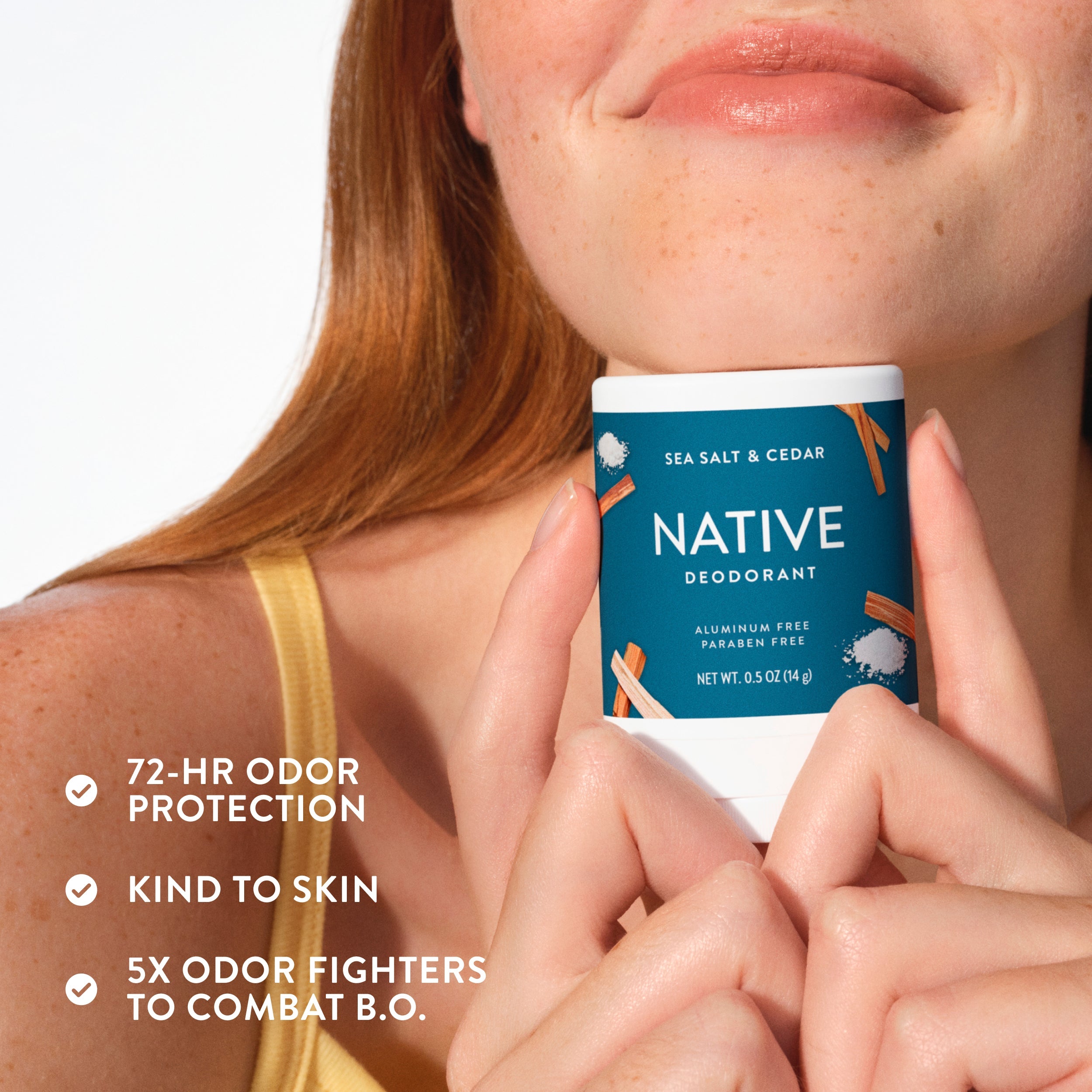 Mini Deodorant Stick Classic Sea Salt and Cedar 0.5oz Daily Routine