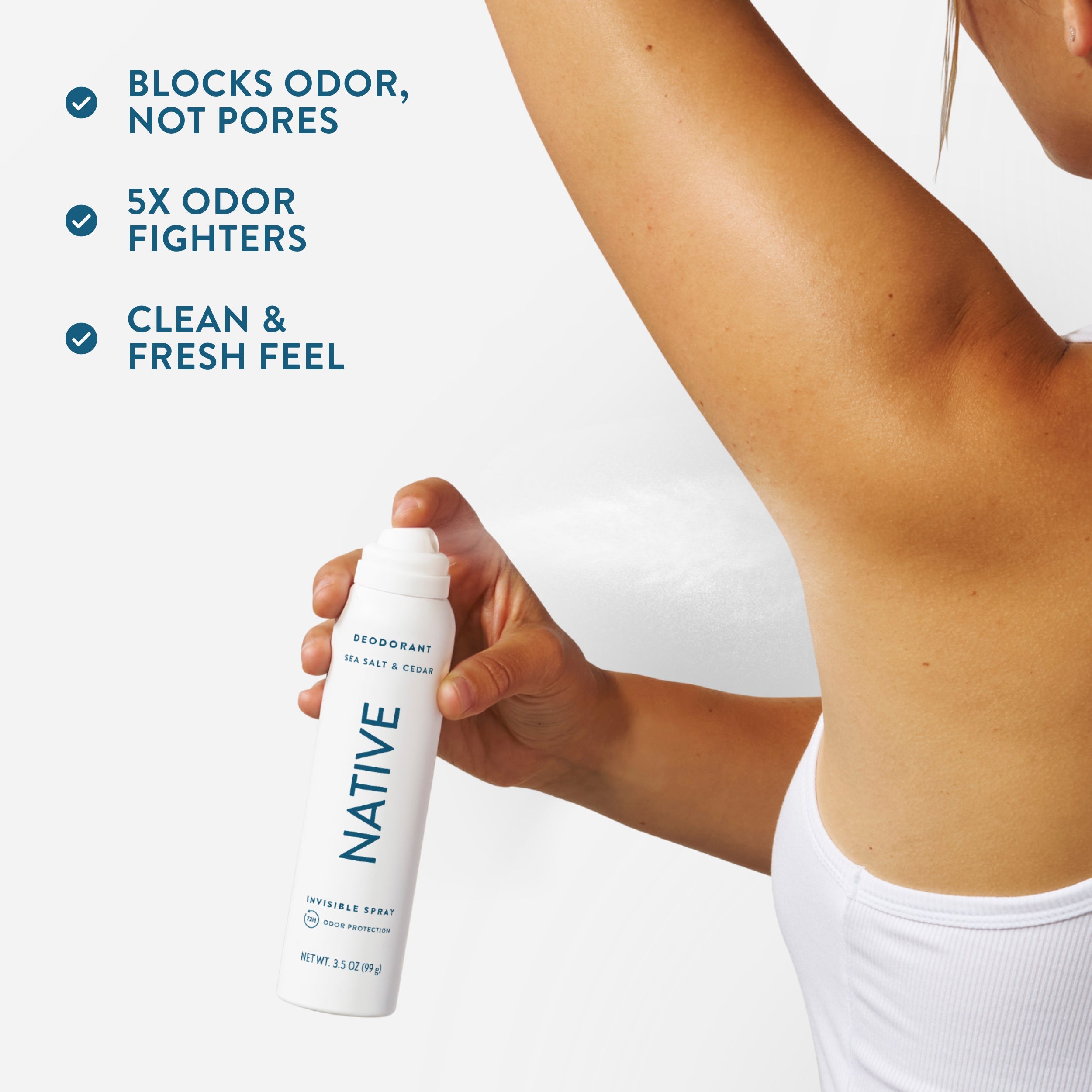 Deodorant Spray Classic Sea Salt and Cedar 3.5oz Daily Routine