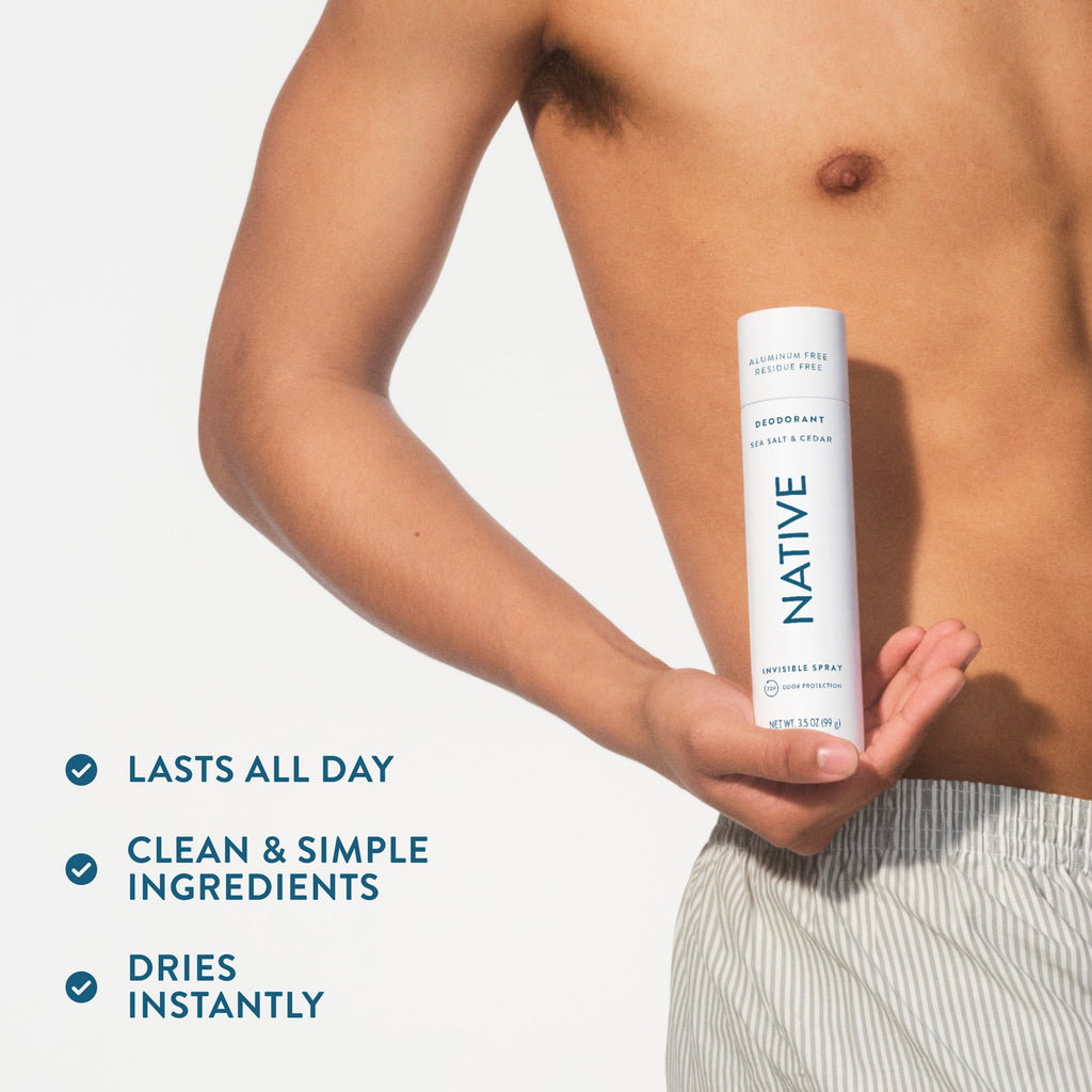 Deodorant Spray Classic Sea Salt and Cedar 3.5oz Daily Routine