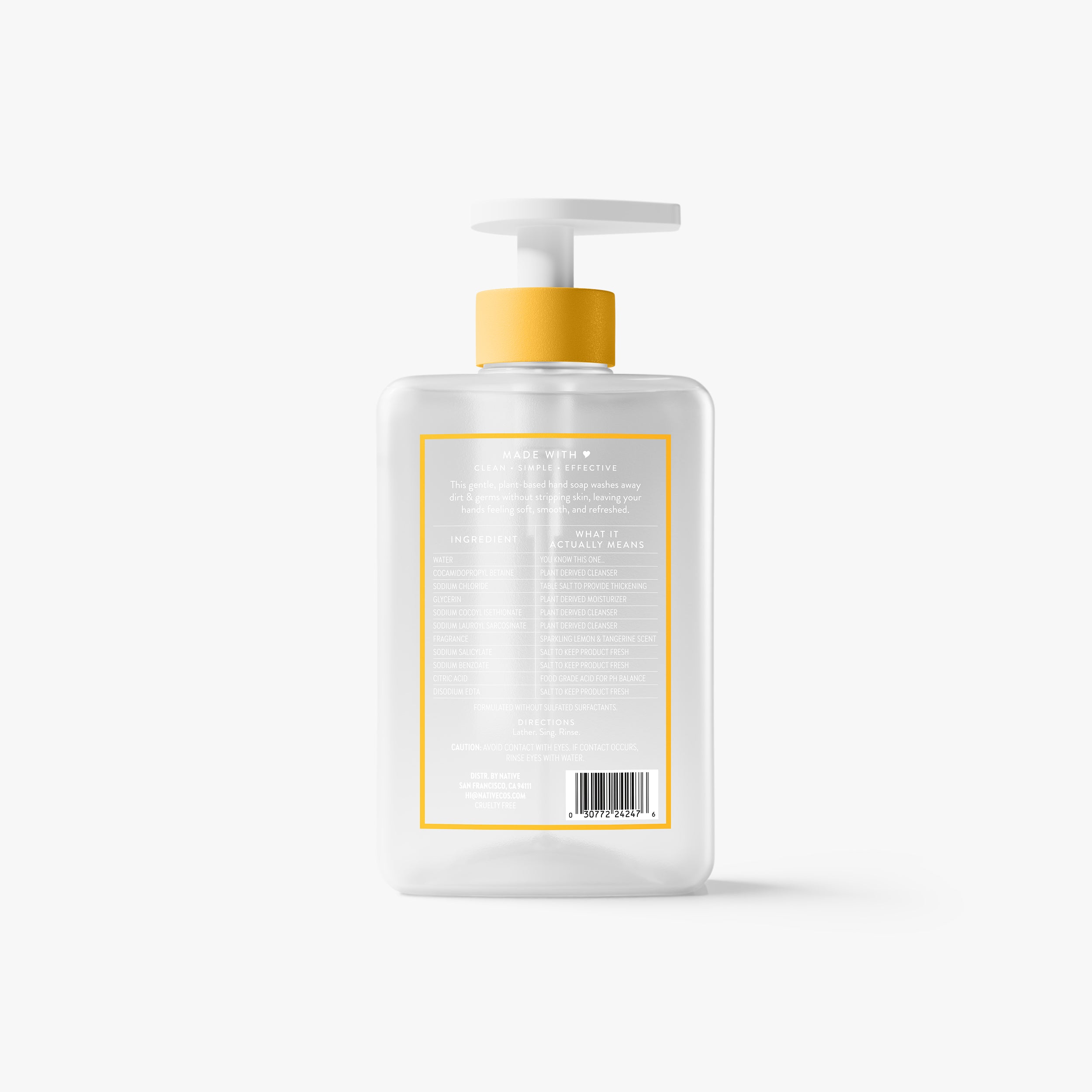 Hand Soap Classic Sparkling Lemon and Tangerine 13oz Daily Routine