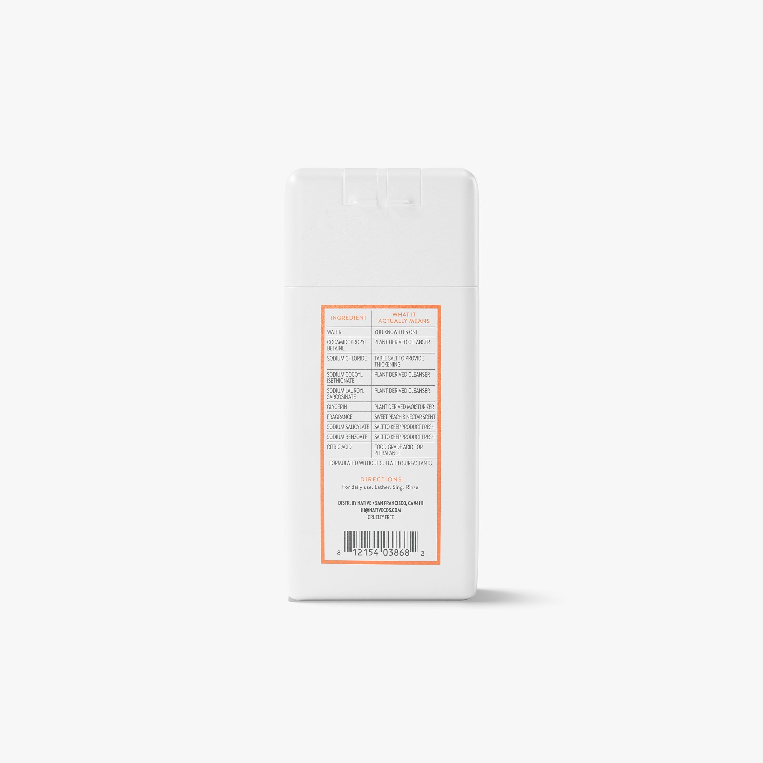 Mini Body Wash Classic Sweet Peach and Nectar 3oz Daily Routine