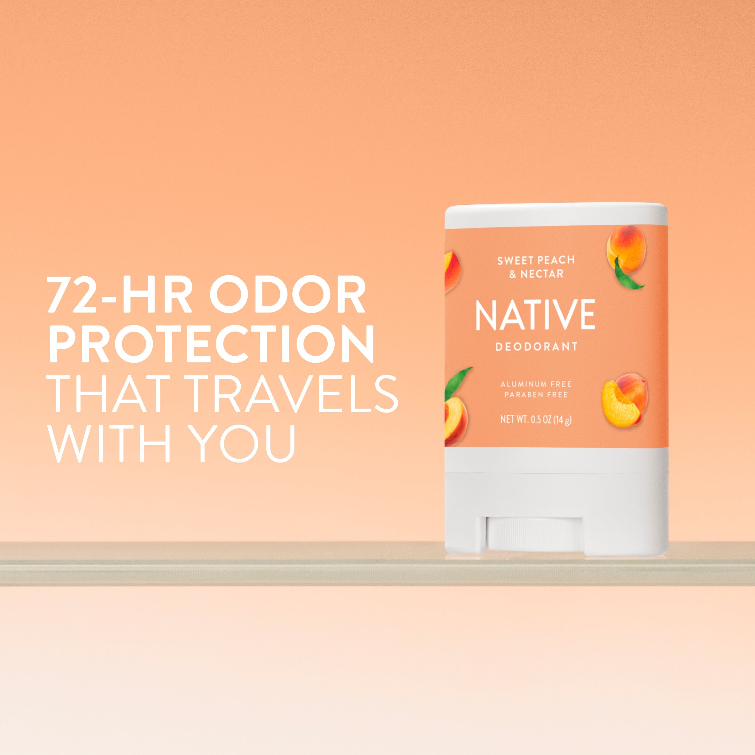 Mini Deodorant Stick Classic Sweet Peach and Nectar 0.5oz Daily Routine