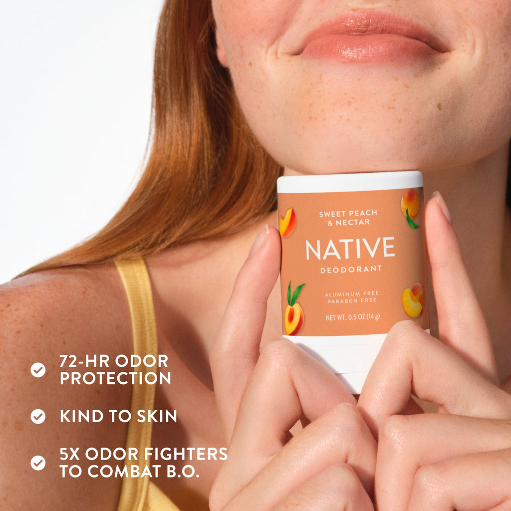 Mini Deodorant Stick Classic Sweet Peach and Nectar 0.5oz Daily Routine