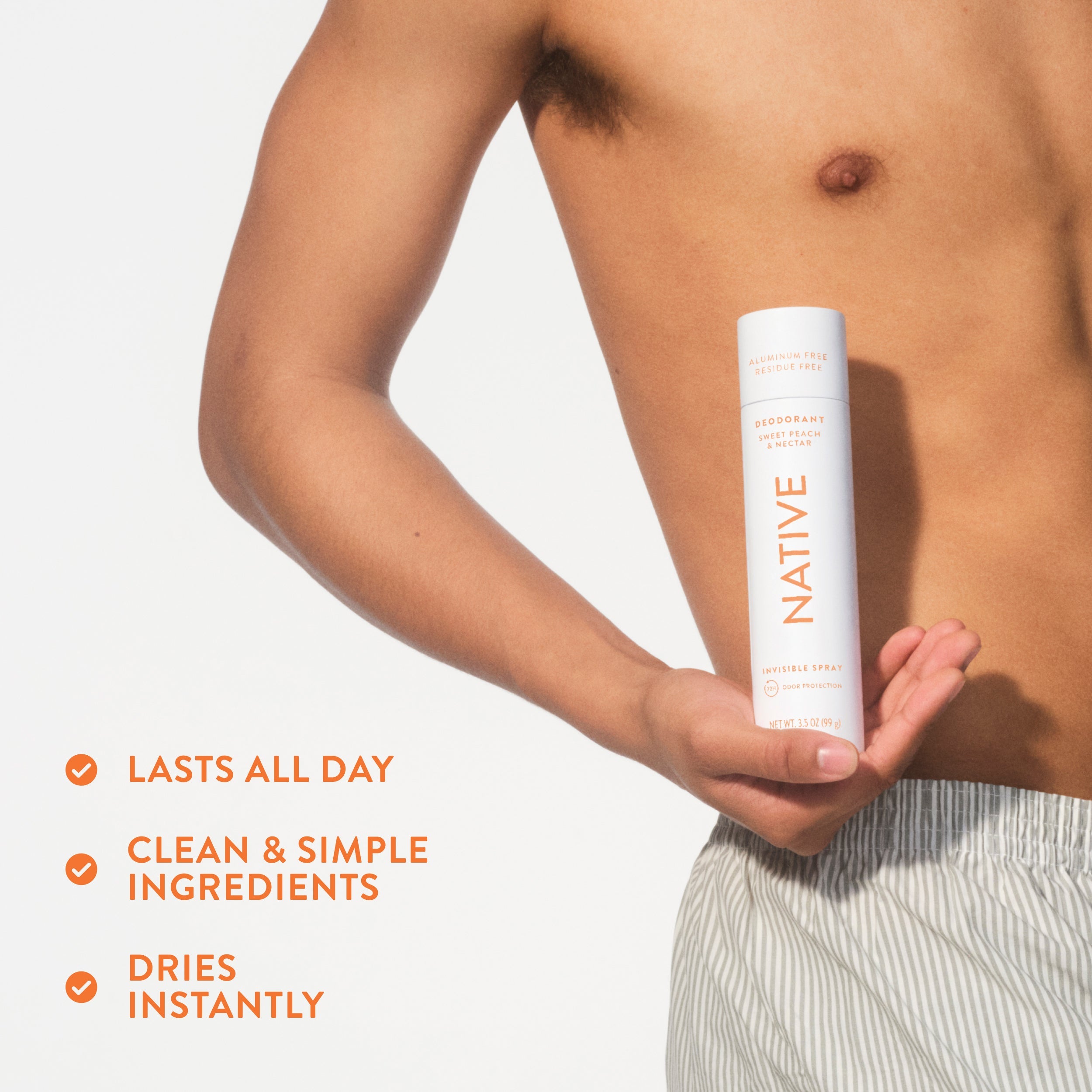 Deodorant Spray Classic Sweet Peach and Nectar 3.5oz Daily Routine