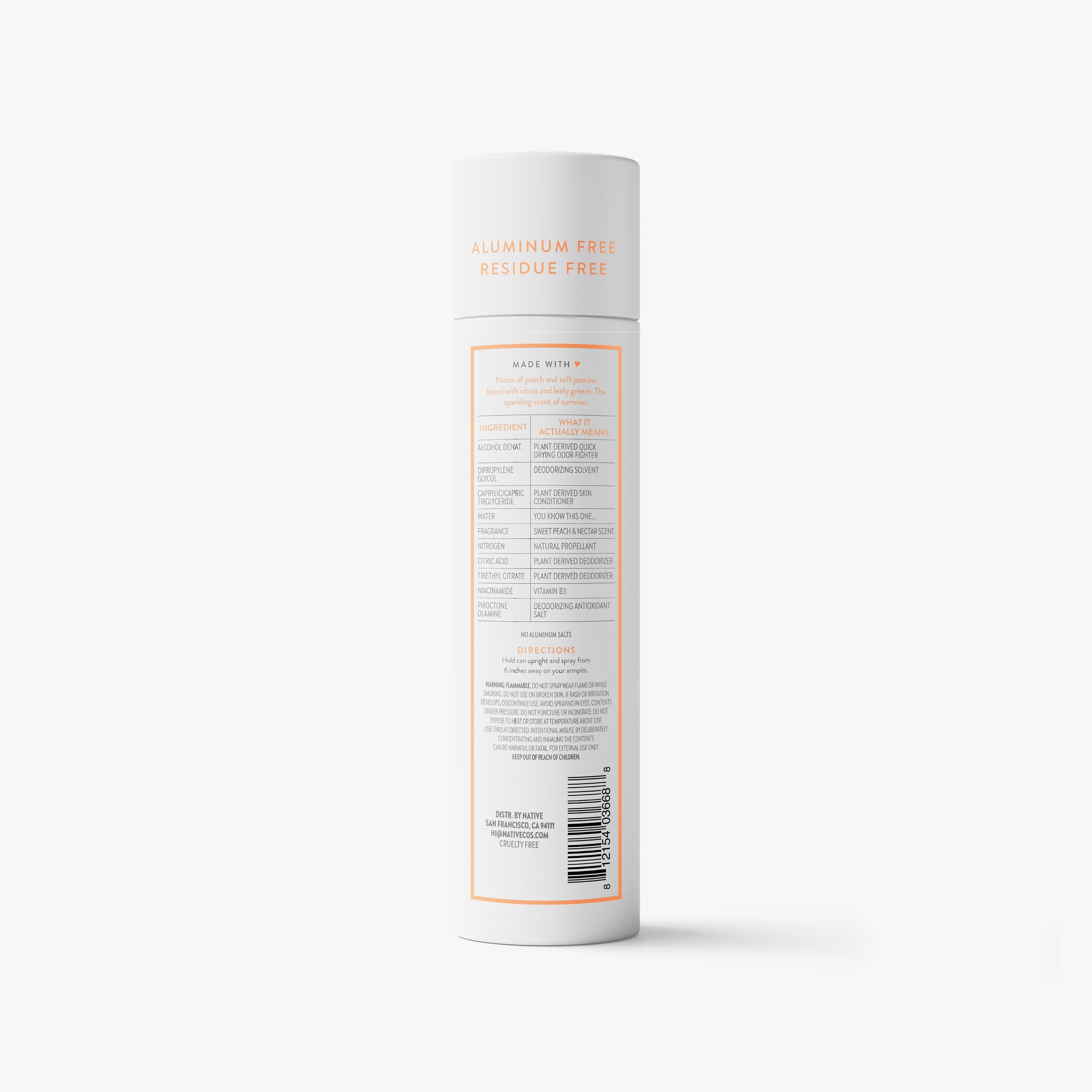 Deodorant Spray Classic Sweet Peach and Nectar 3.5oz Daily Routine