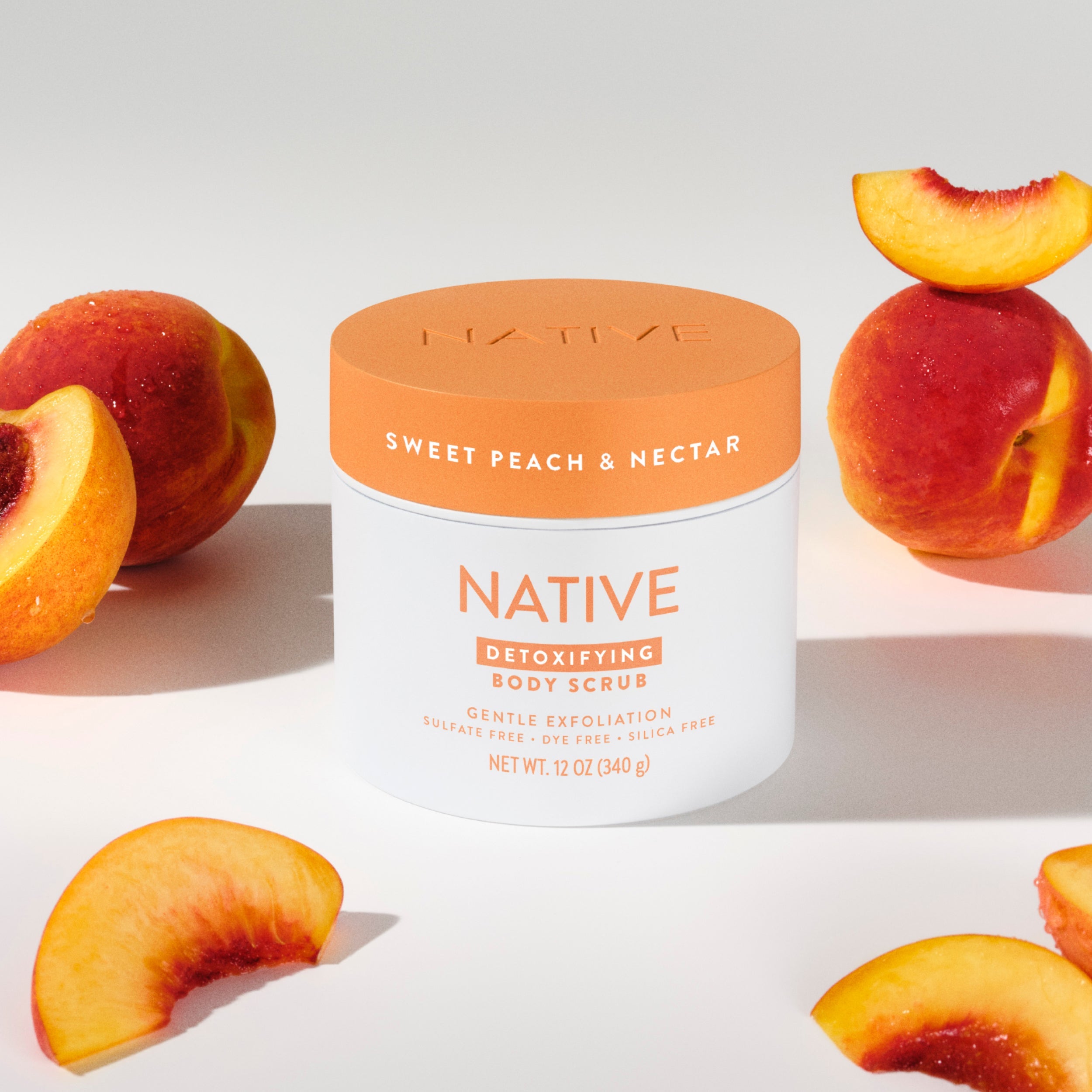 Body Scrub Classic Sweet Peach and Nectar 12oz Daily Routine
