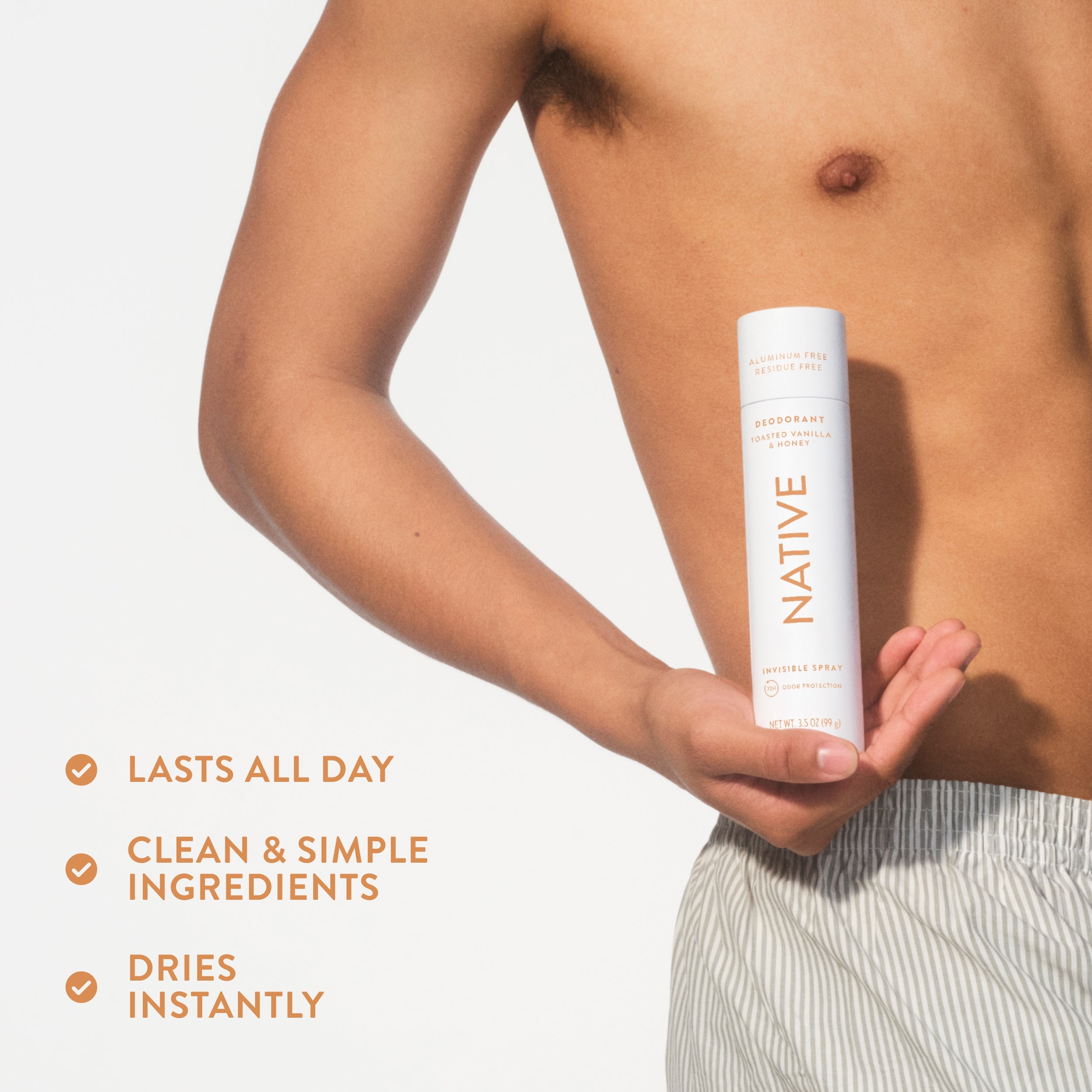 Deodorant Spray Classic Toasted Vanilla and Honey 3.5oz Daily Routine