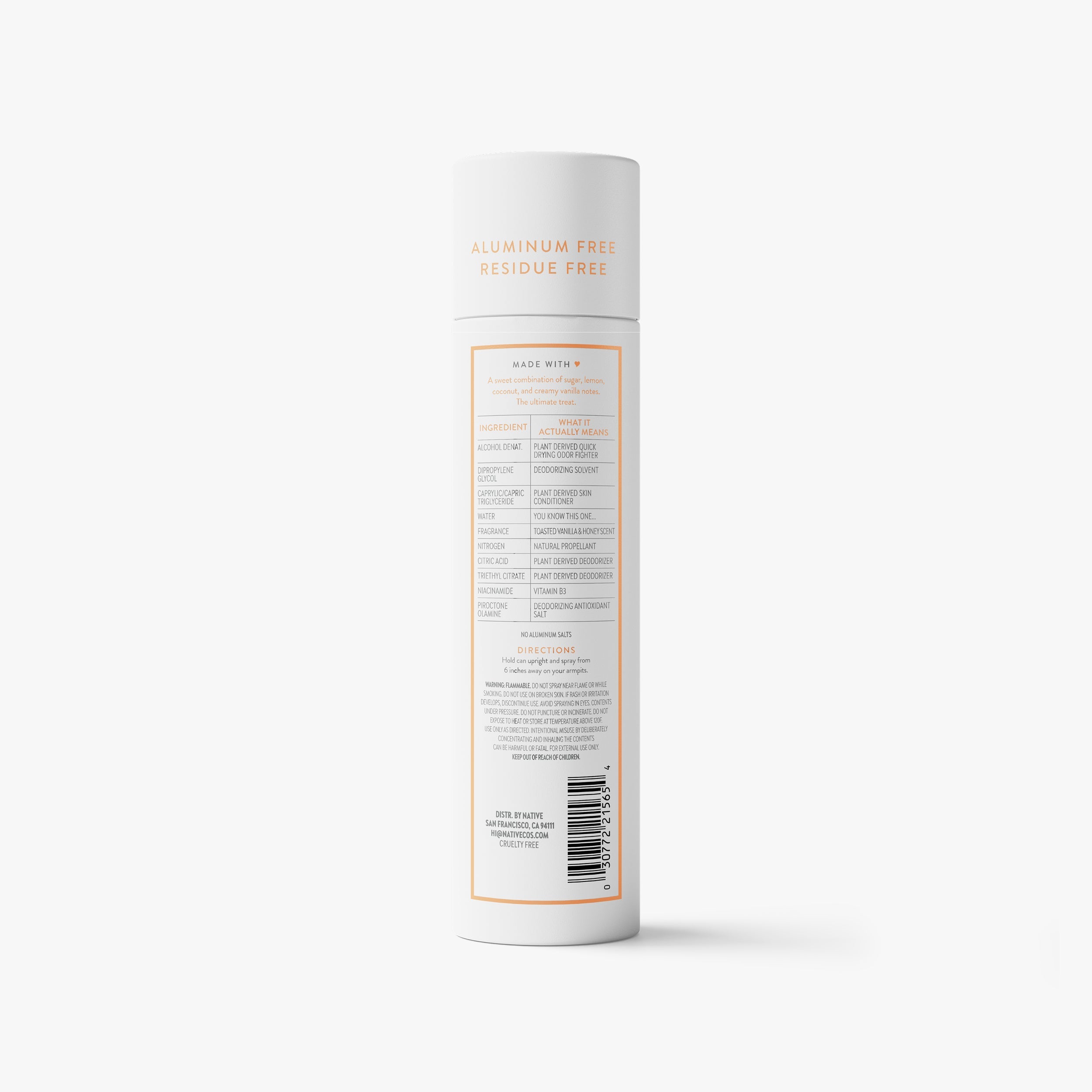 Deodorant Spray Classic Toasted Vanilla and Honey 3.5oz Daily Routine
