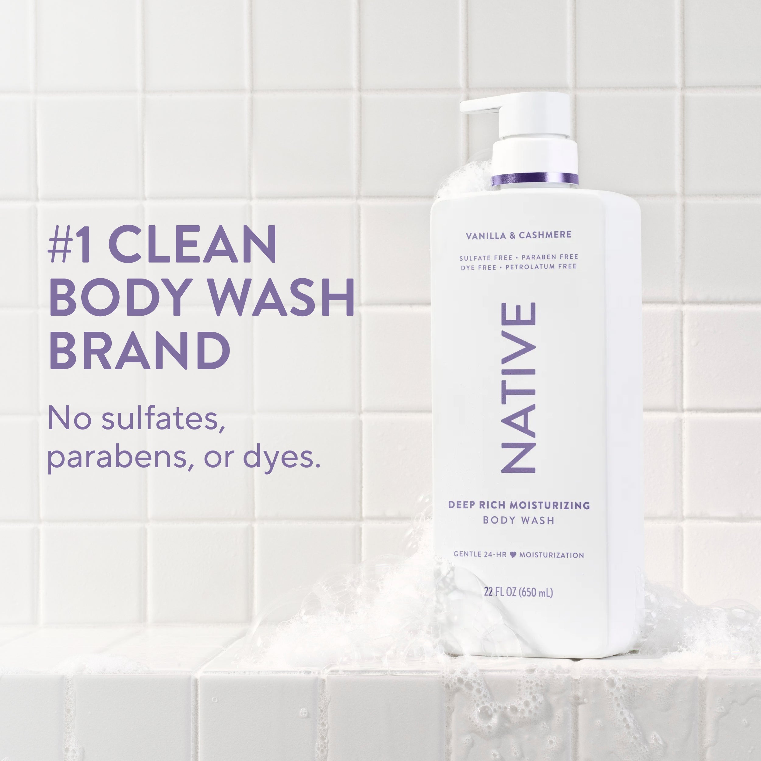 Moisturizing Body Wash Classic Vanilla and Cashmere 22oz Daily Routine