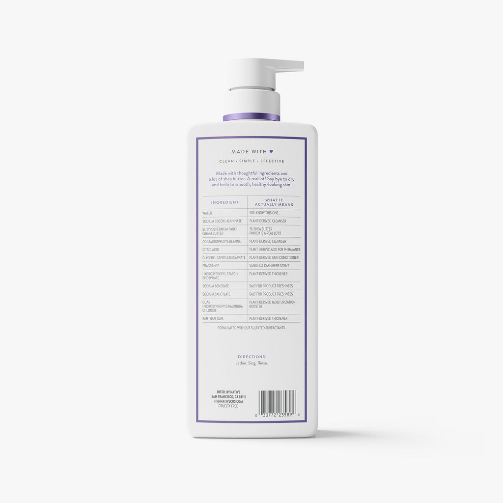 Moisturizing Body Wash Classic Vanilla and Cashmere 22oz Daily Routine