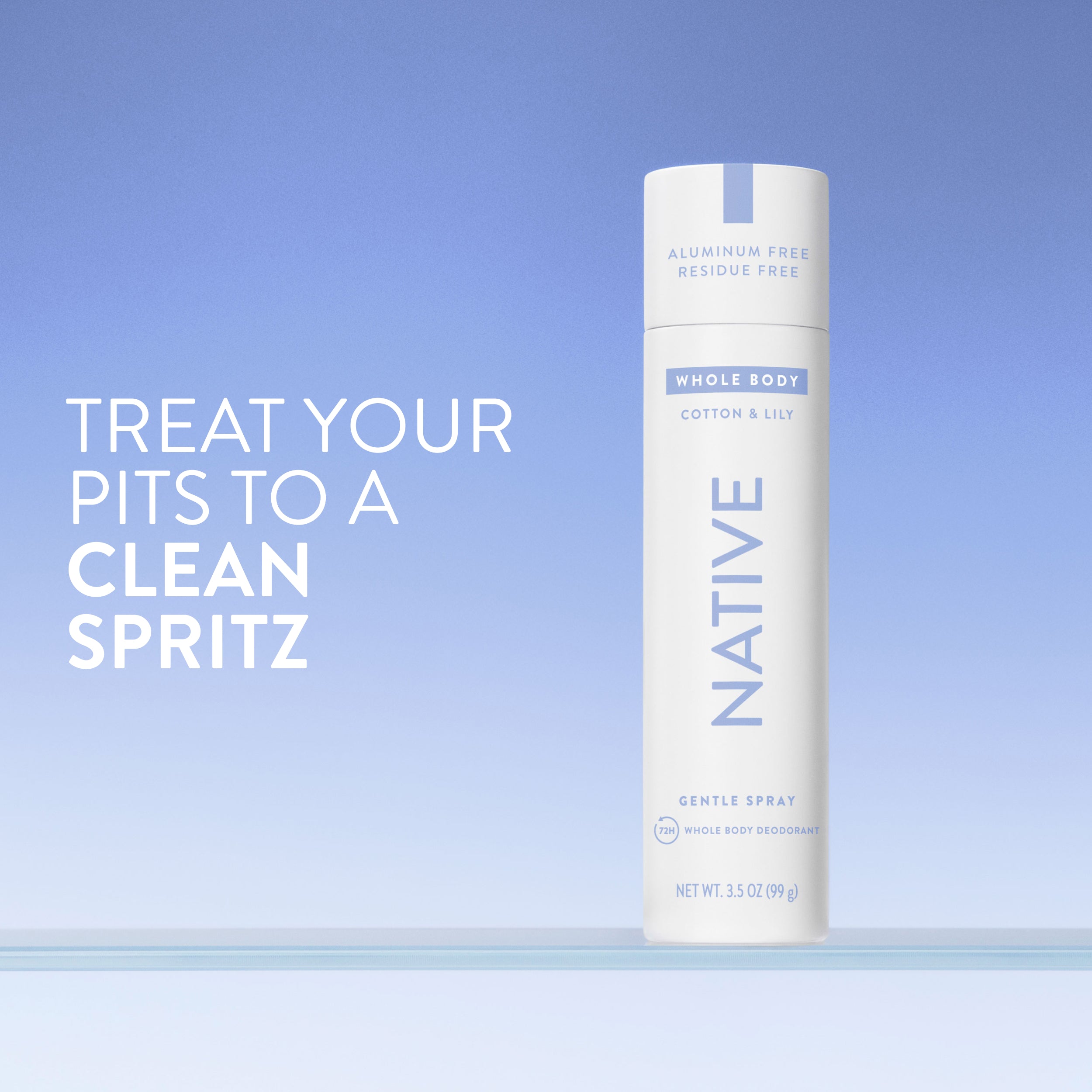 Whole Body Deodorant Spray Classic Cotton and Lily 3.5oz Daily Routine