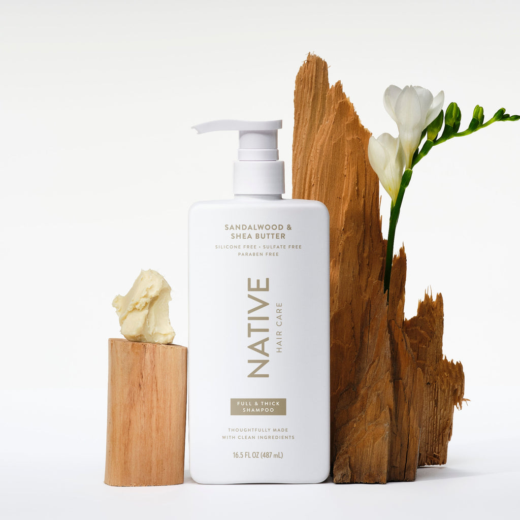 Full and Thick Shampoo Classic Sandalwood and Shea Butter 16.5oz Daily Routine