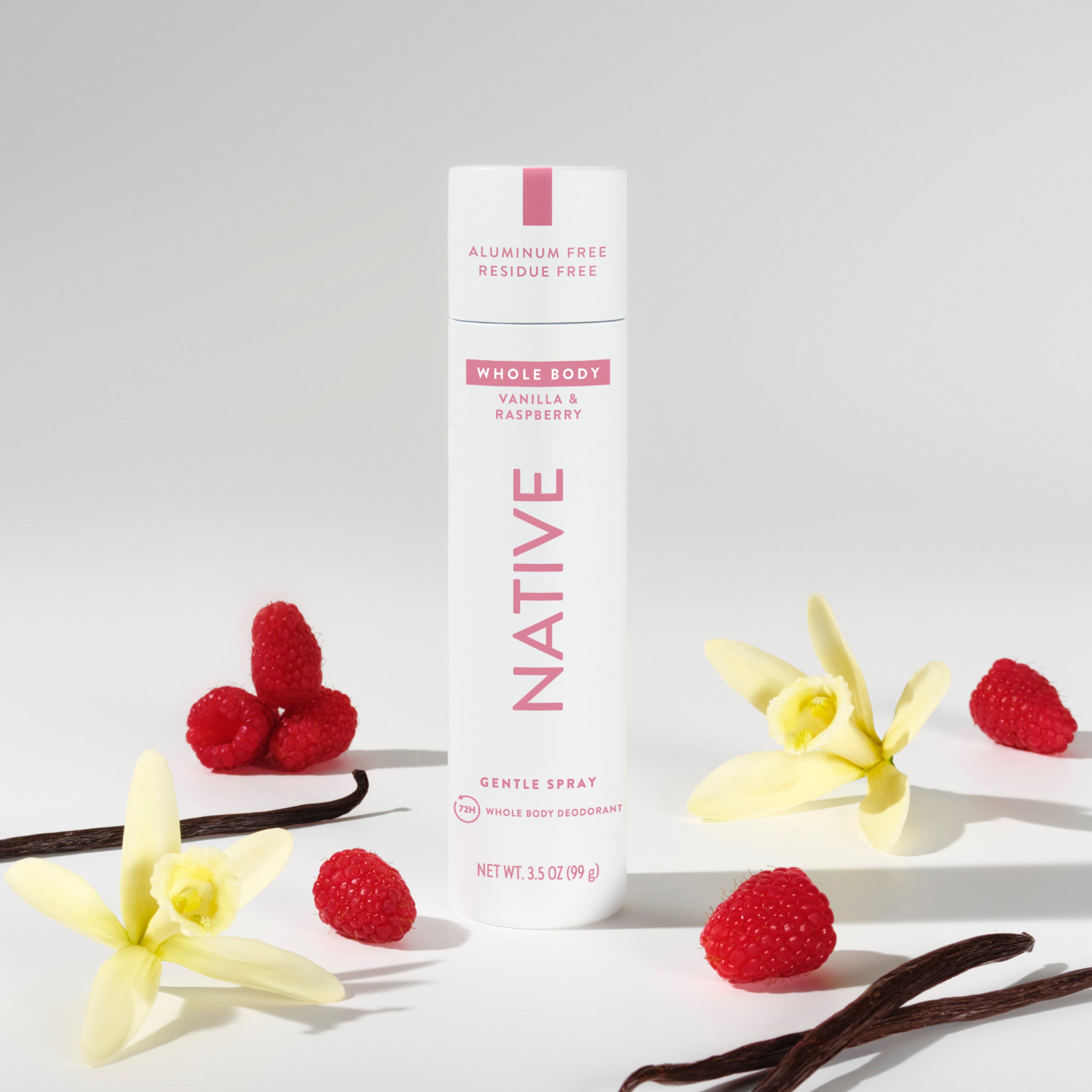 Whole Body Deodorant Spray Classic Vanilla and Raspberry 3.5oz Daily Routine