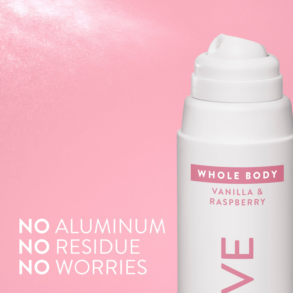 Whole Body Deodorant Spray Classic Vanilla and Raspberry 3.5oz Daily Routine
