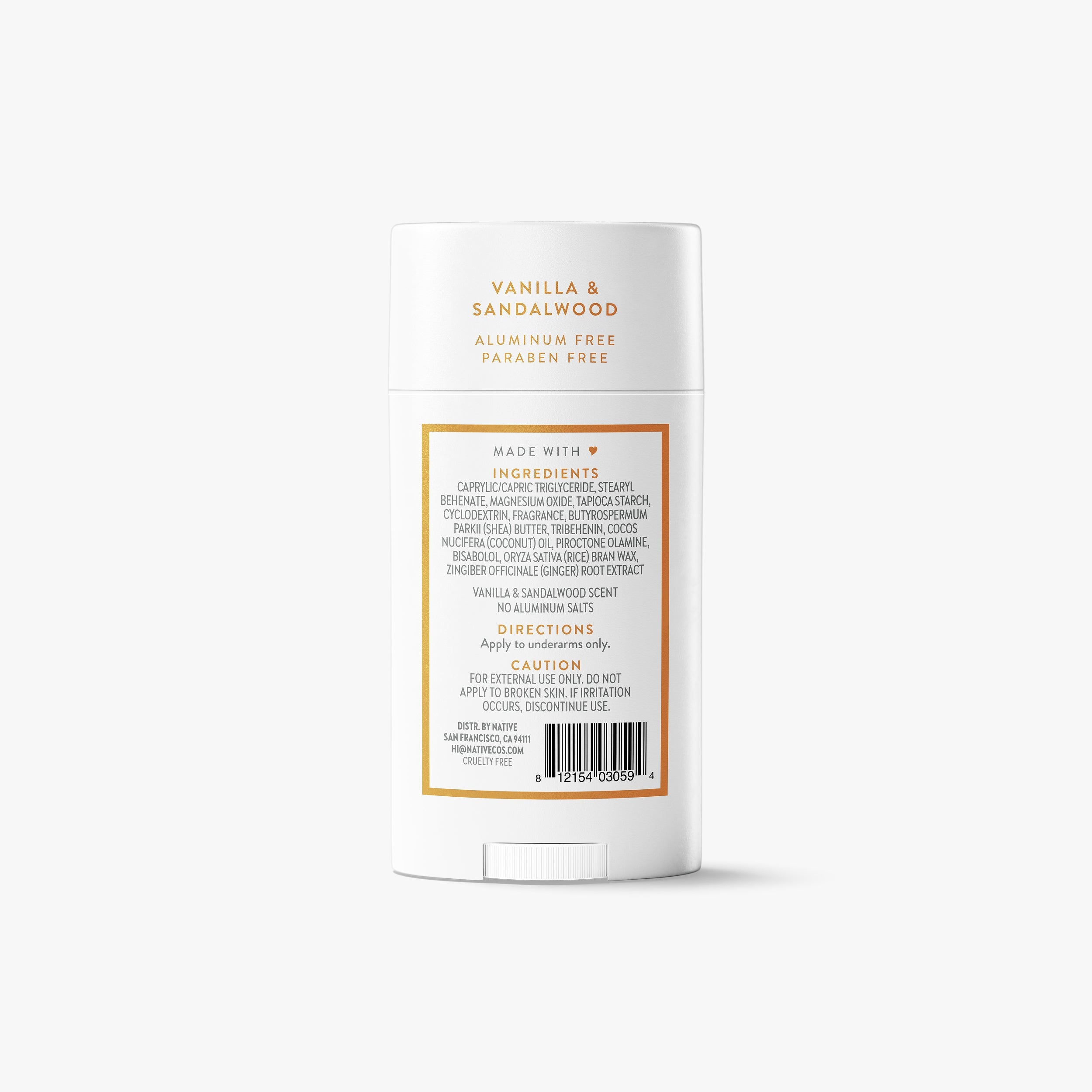 Deodorant Stick Classic Vanilla and Sandalwood 2.65oz Daily Routine