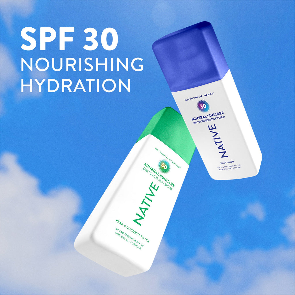 Sunscreen Spritz Pear and Coconut Water Daily Routine