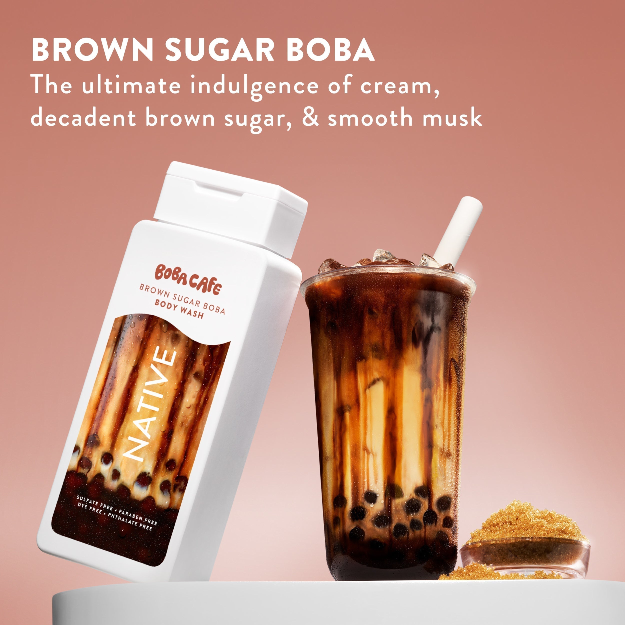 Body Wash Limited Edition Brown Sugar Boba 18oz Daily Routine