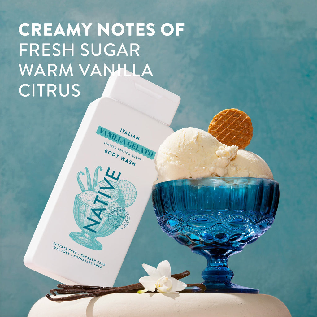 Body Wash Limited Edition Italian Vanilla Gelato 18oz Daily Routine