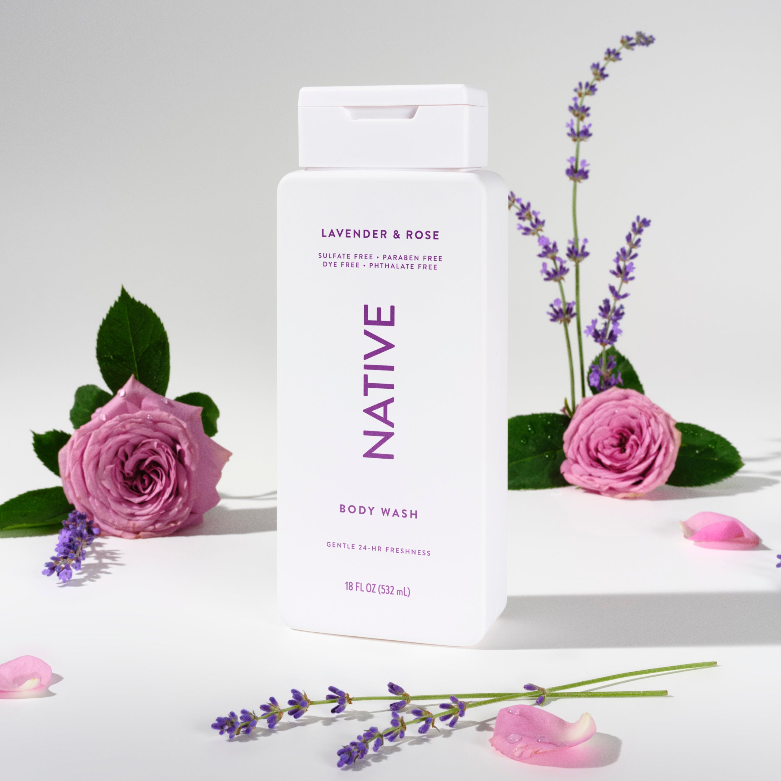 Body Wash Classic Lavender and Rose 18oz Daily Routine