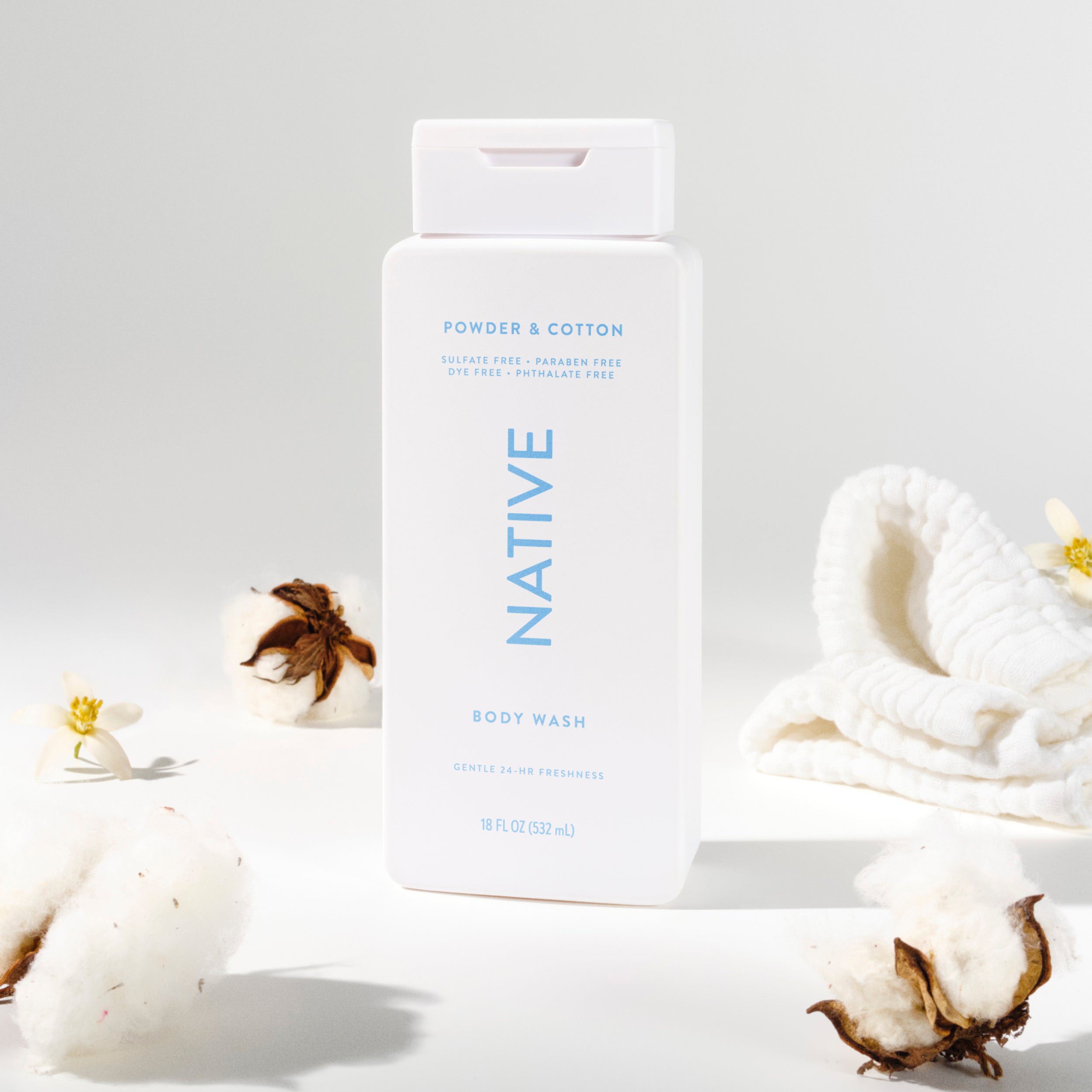 Body Wash Classic Powder and Cotton 18oz Daily Routine