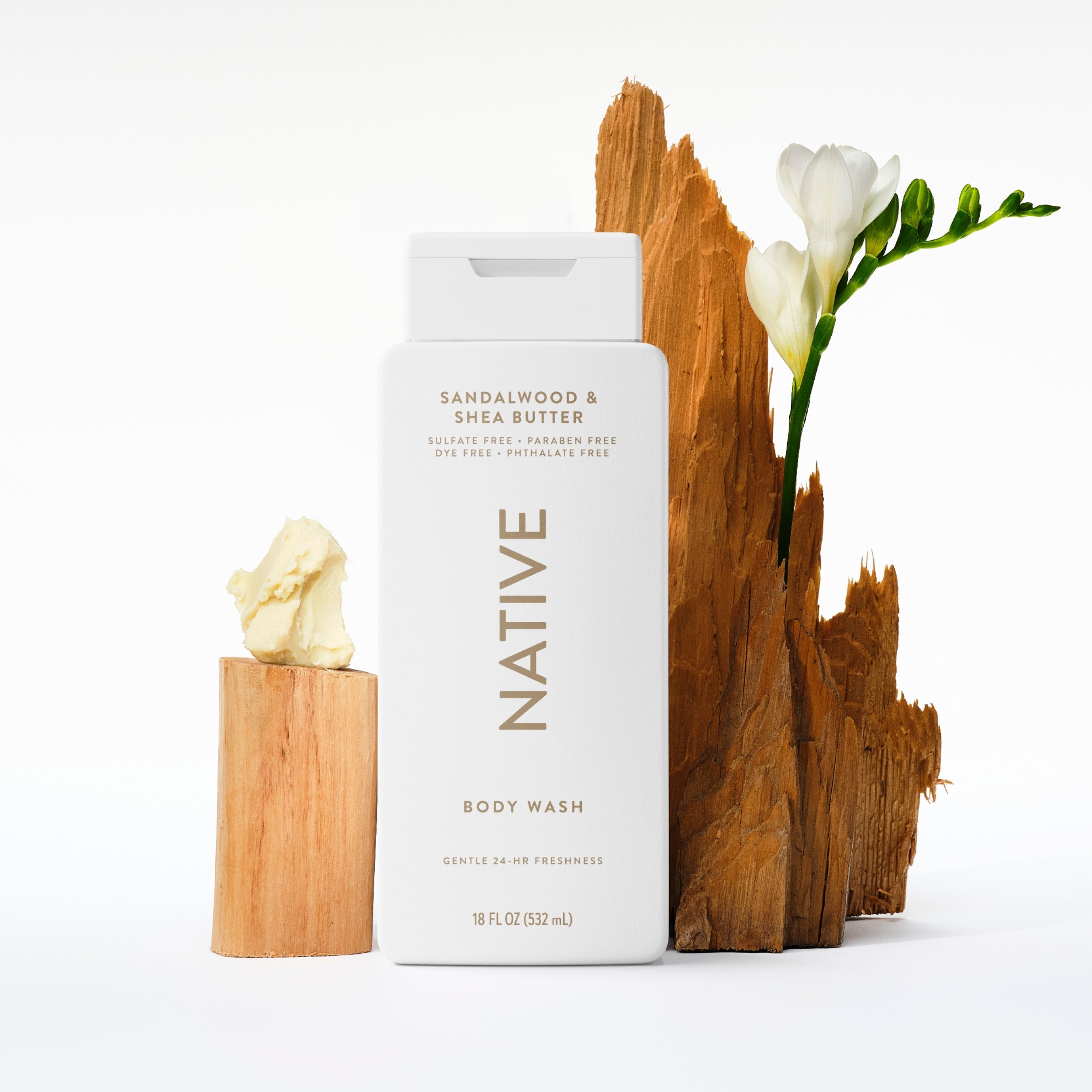 Body Wash Classic Sandalwood and Shea Butter 18oz Daily Routine