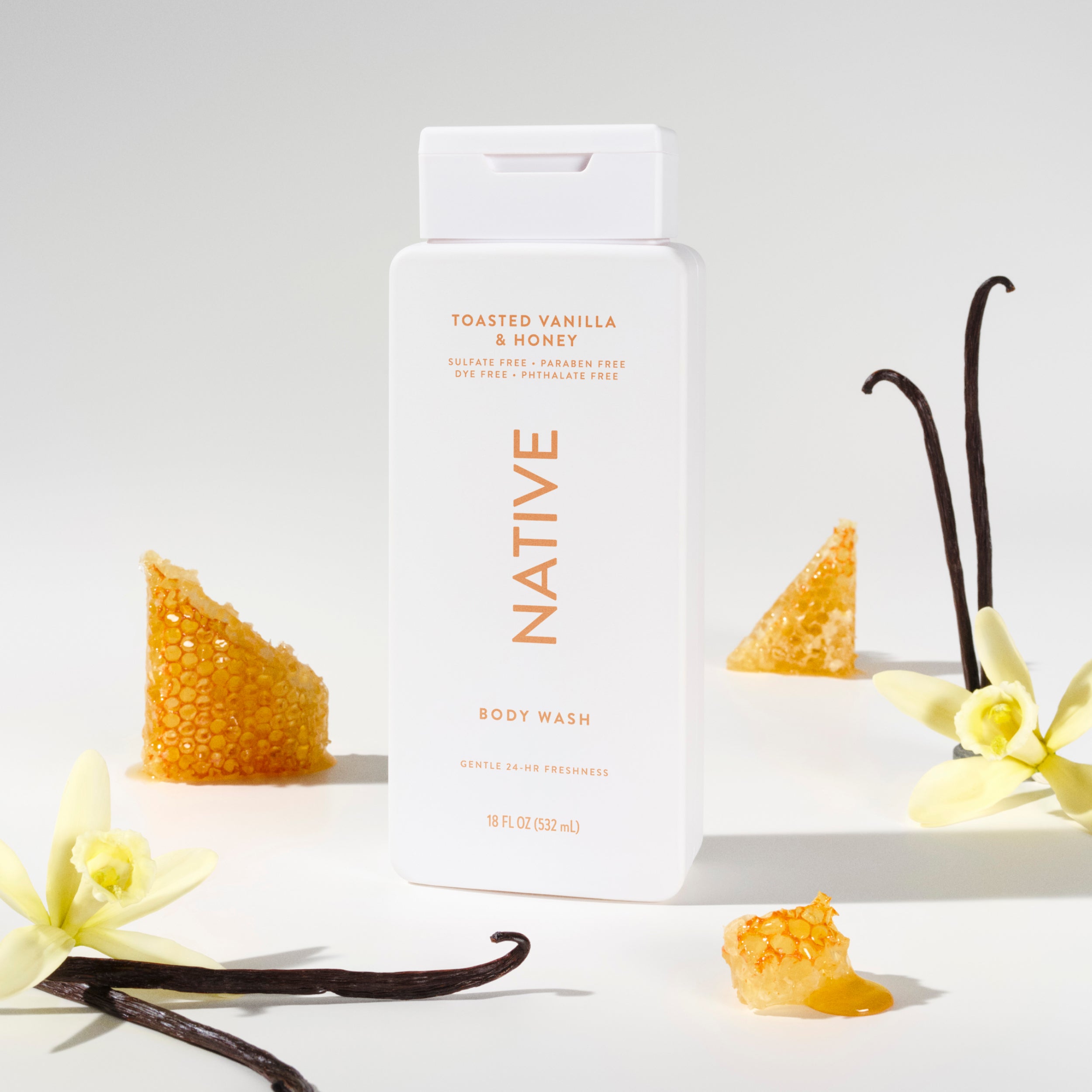 Body Wash Classic Toasted Vanilla and Honey 18oz Daily Routine