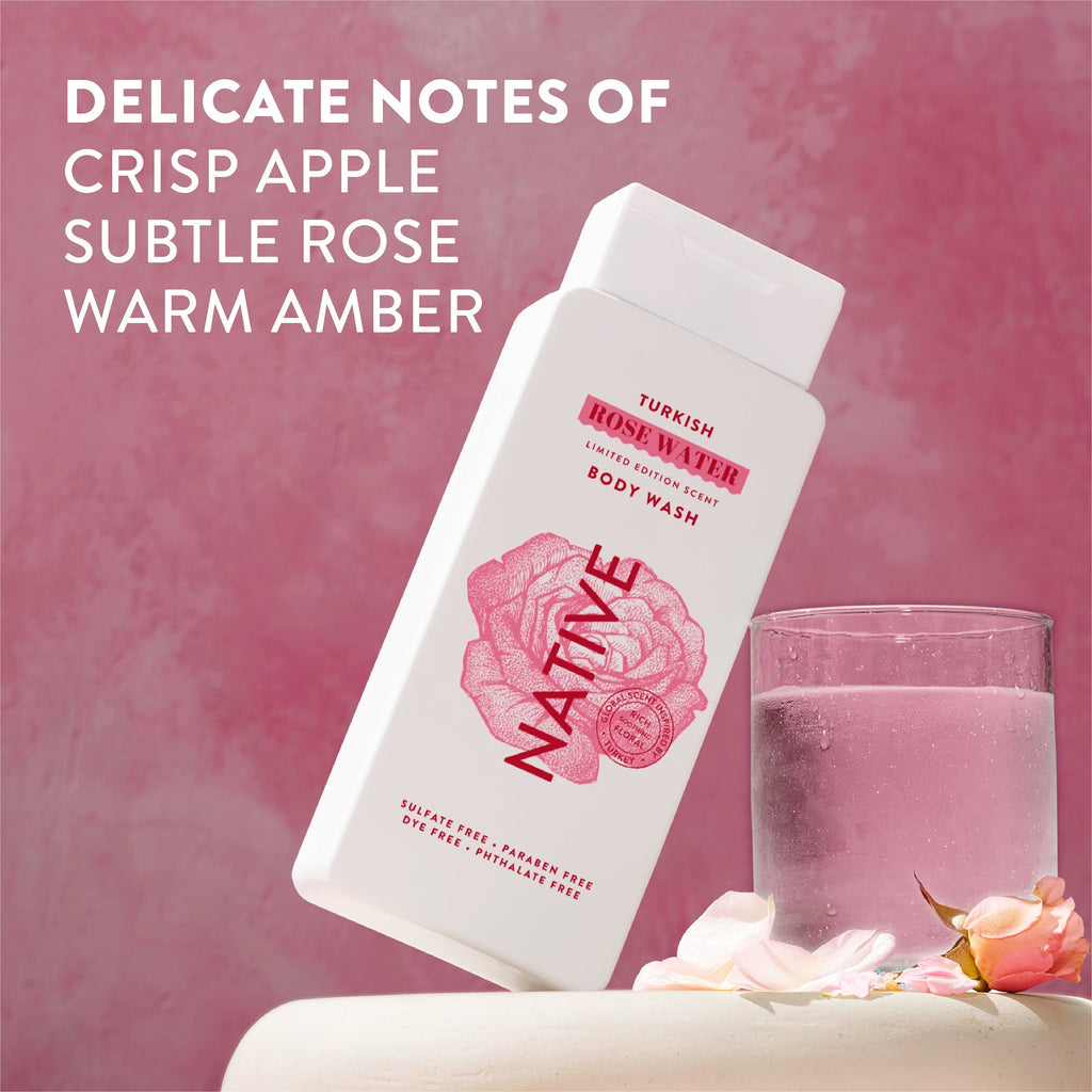 Body Wash Limited Edition Turkish Rose Water 18oz Daily Routine